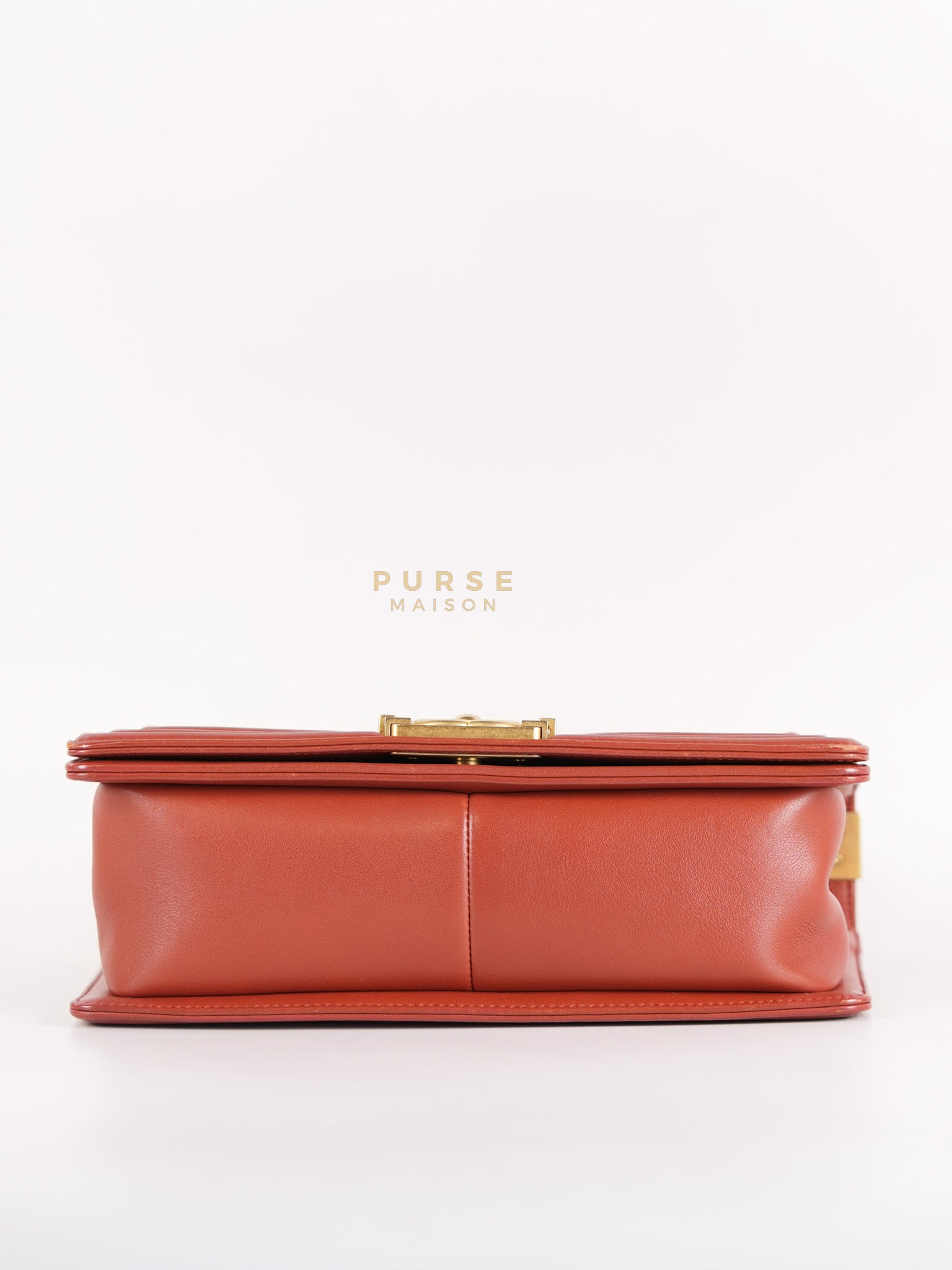 Le Boy Old Medium in Maroon Quilted Lambskin Leather & Aged Gold Hardware Series 25 | Purse Maison Luxury Bags Shop