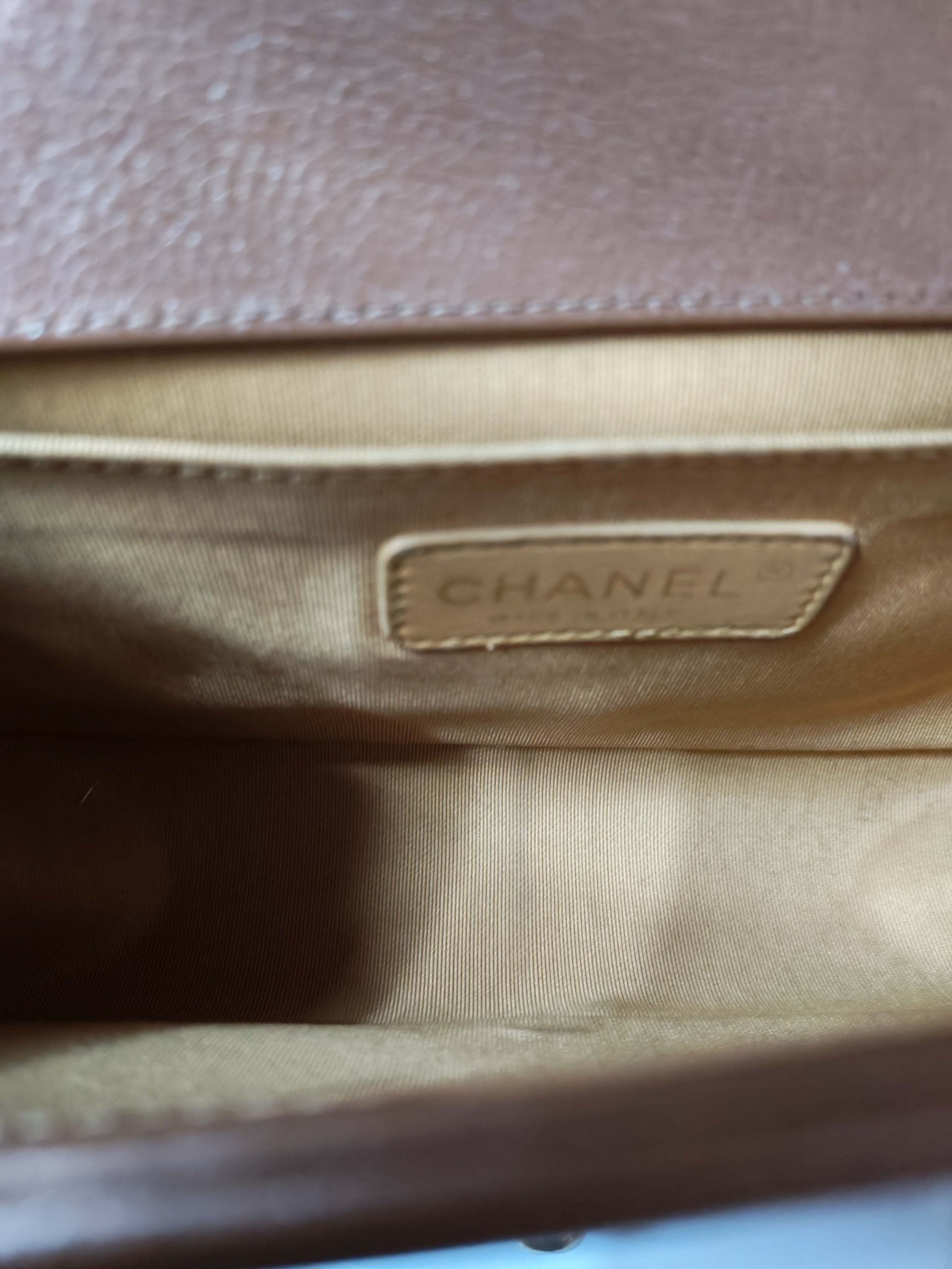 Le Boy Old Medium in Metallic Bronze Quilted Calfskin Leather and Gold Hardware Series 20 | Purse Maison Luxury Bags Shop