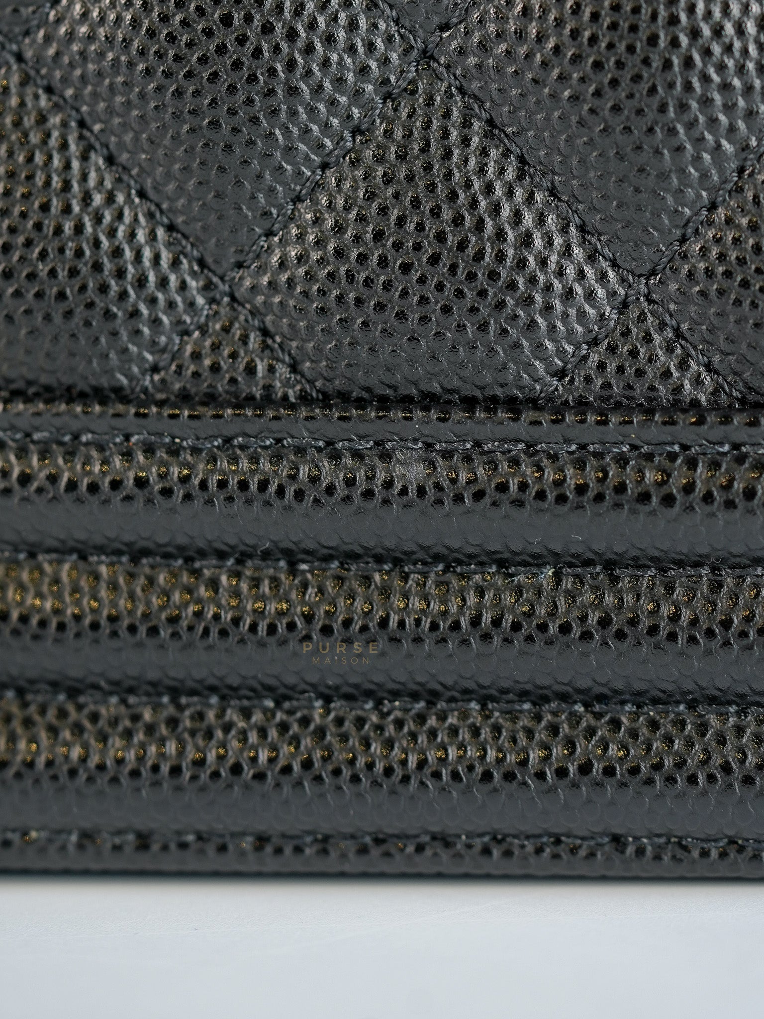 Le Boy Old Medium Quilted Caviar Leather in Aged Gold Hardware Series 30 | Purse Maison Luxury Bags Shop