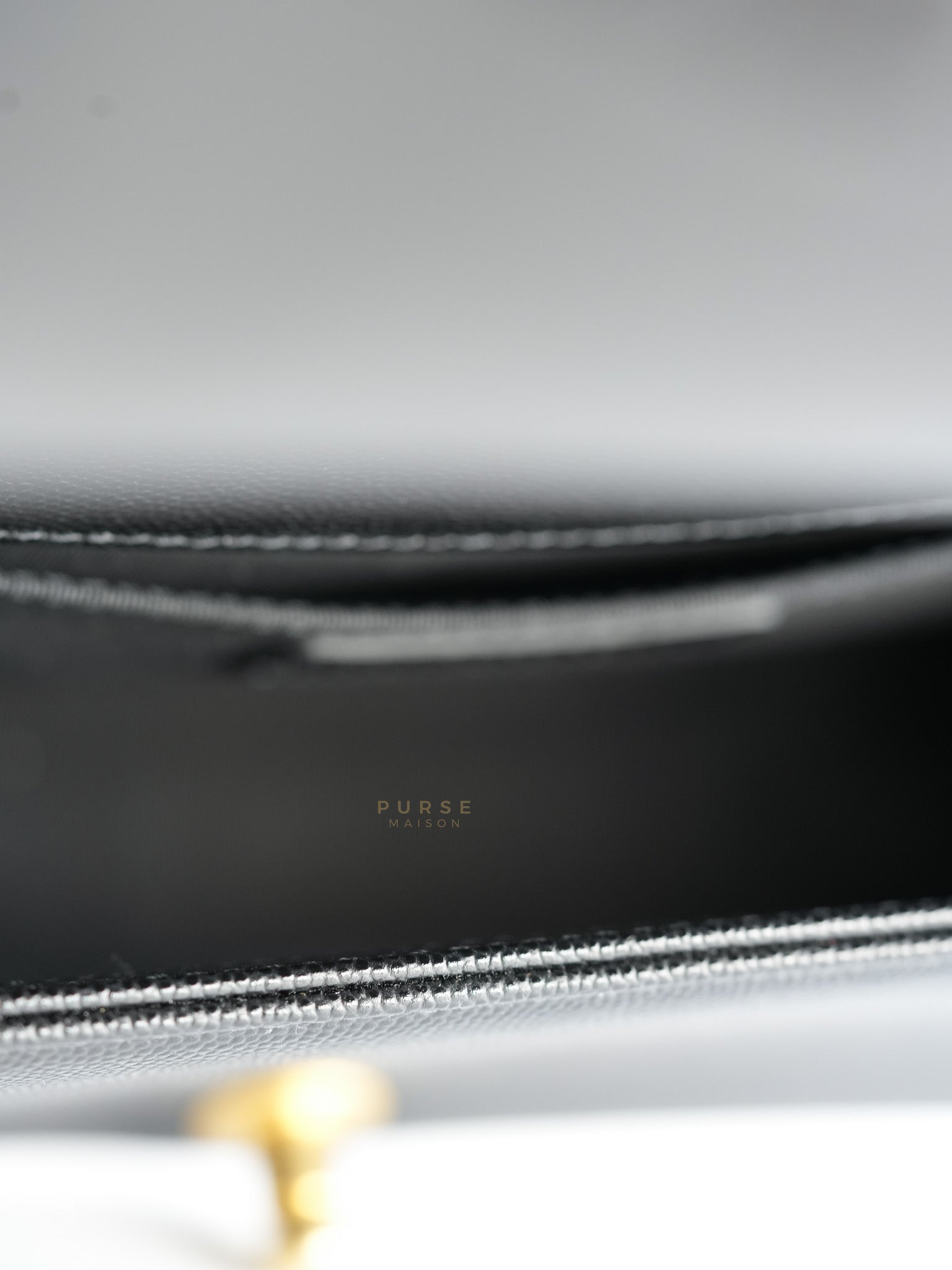 Le Boy Old Medium Quilted Caviar Leather in Aged Gold Hardware Series 30 | Purse Maison Luxury Bags Shop