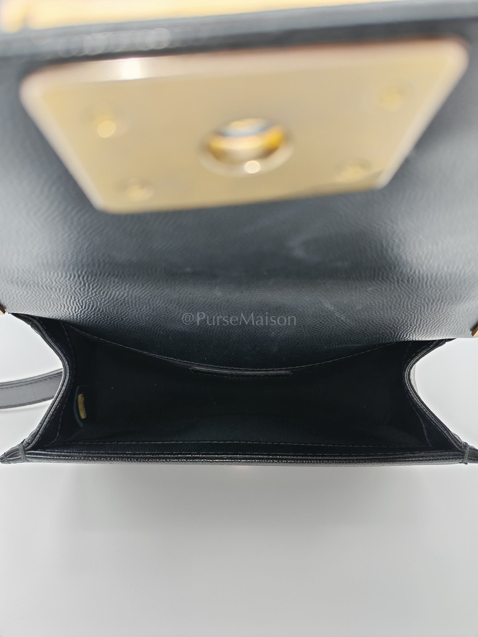 Le Boy Small Black Caviar Leather in Aged Gold Hardware (Series 27) | Purse Maison Luxury Bags Shop