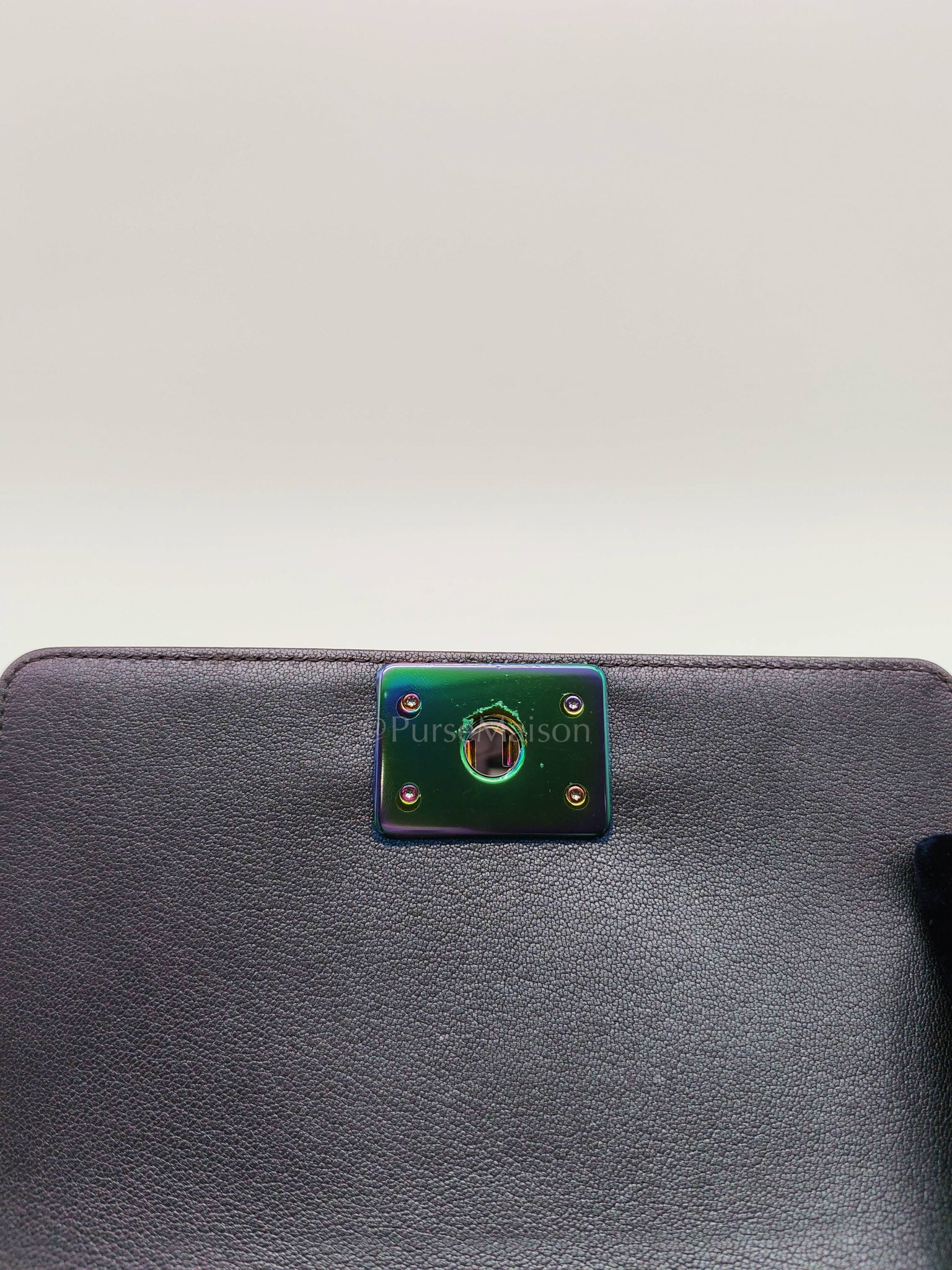 Le boy Small Iridescent Purple Mermaid Quilted Goatskin in Rainbow Hardware (Series 21) | Purse Maison Luxury Bags Shop
