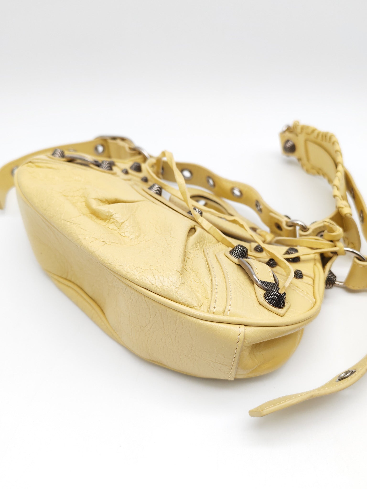 Le Cagole Butter Yellow Shoulder Bag | Purse Maison Luxury Bags Shop