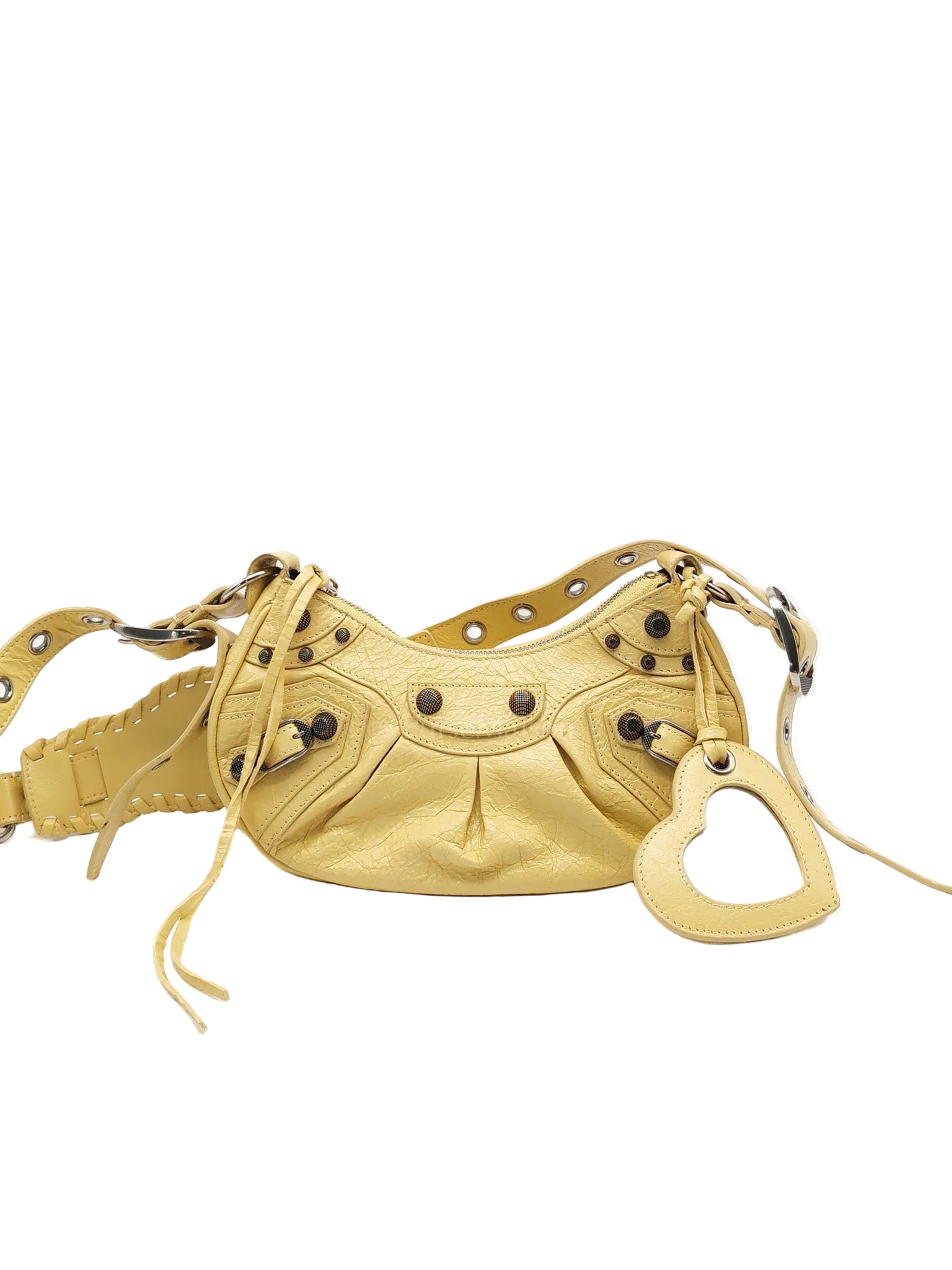 Le Cagole Butter Yellow Shoulder Bag | Purse Maison Luxury Bags Shop