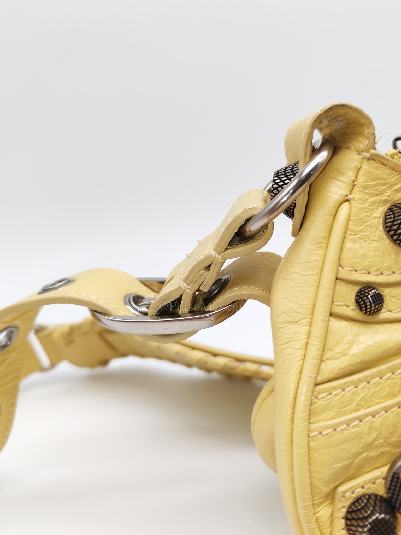 Le Cagole Butter Yellow Shoulder Bag | Purse Maison Luxury Bags Shop