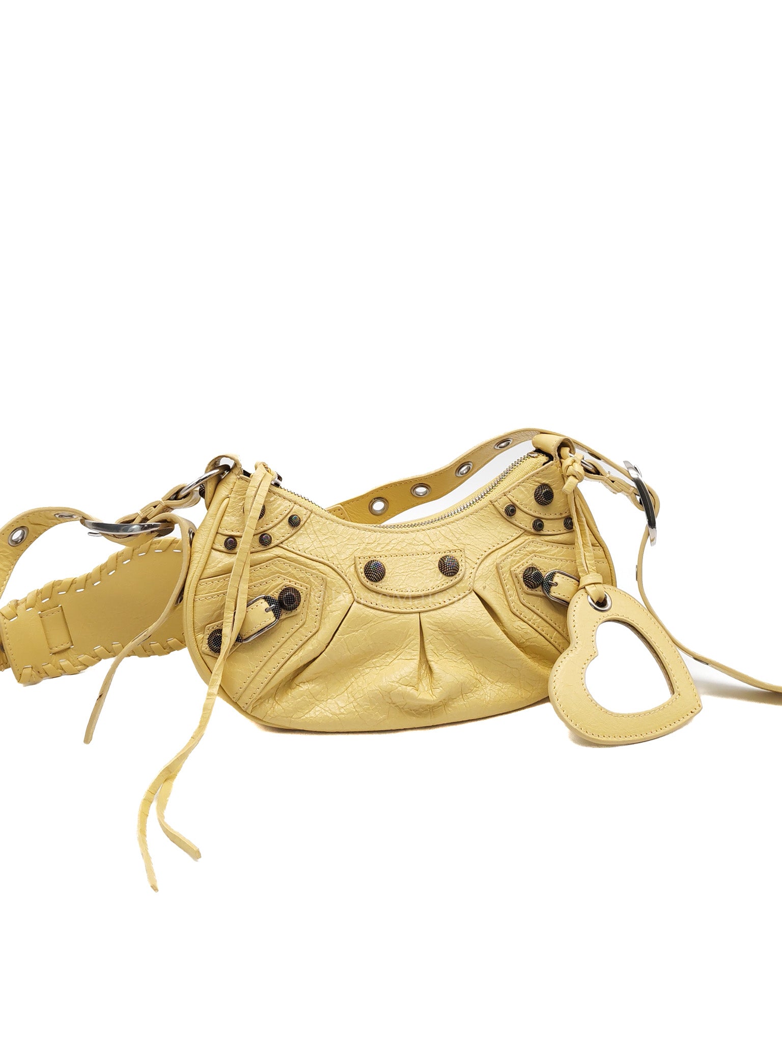 Le Cagole Butter Yellow Shoulder Bag | Purse Maison Luxury Bags Shop