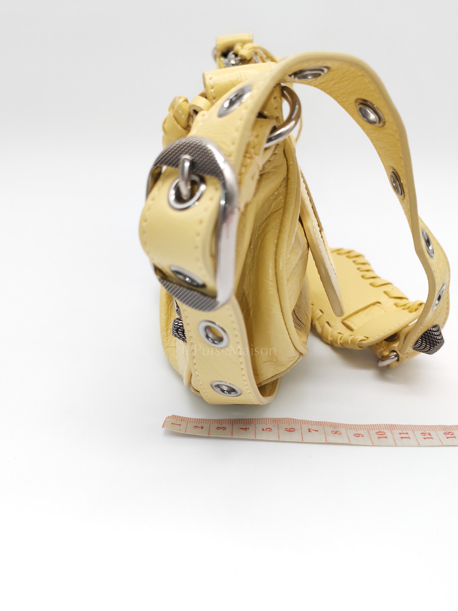 Le Cagole Butter Yellow Shoulder Bag | Purse Maison Luxury Bags Shop