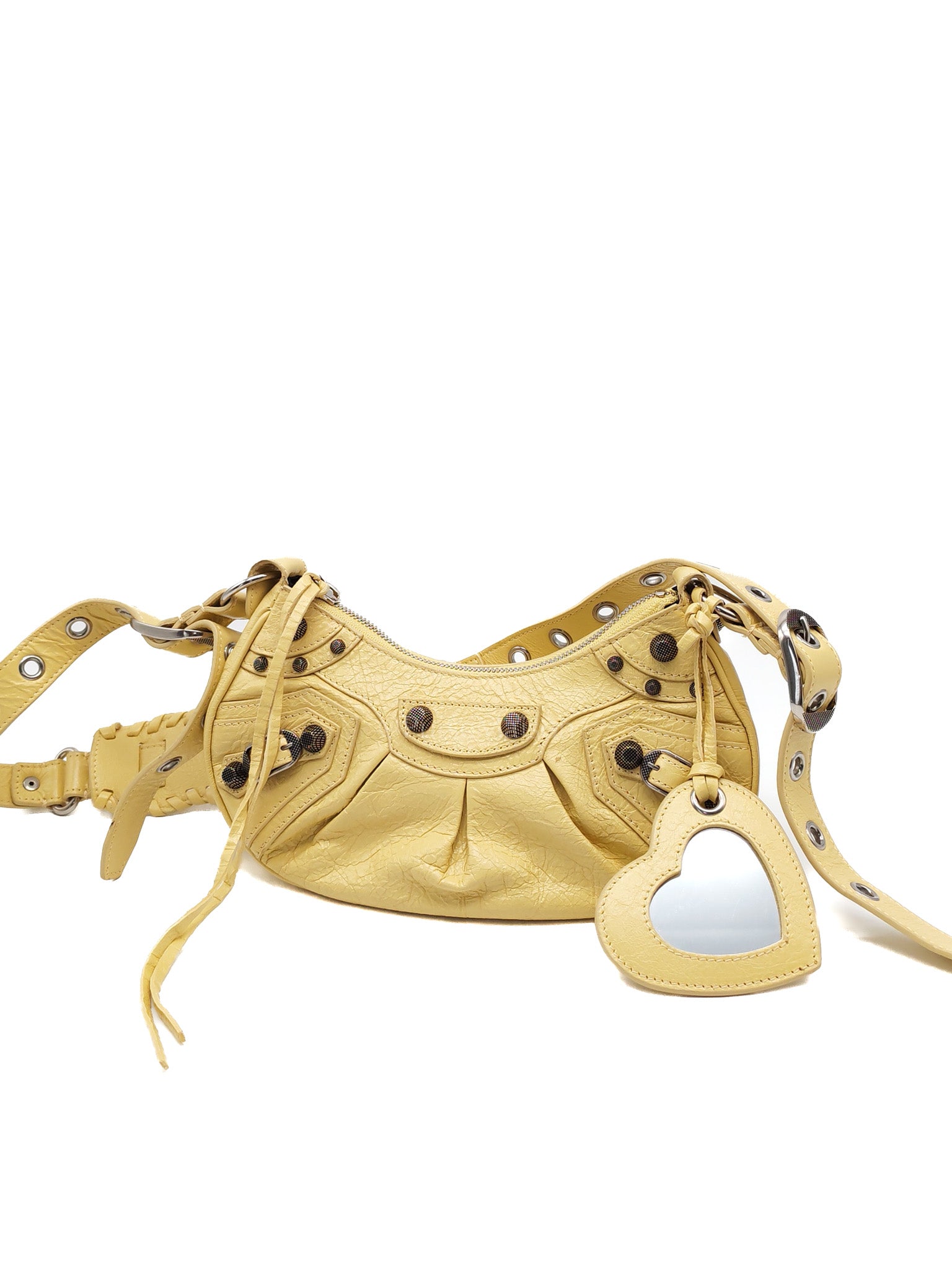 Le Cagole Butter Yellow Shoulder Bag | Purse Maison Luxury Bags Shop