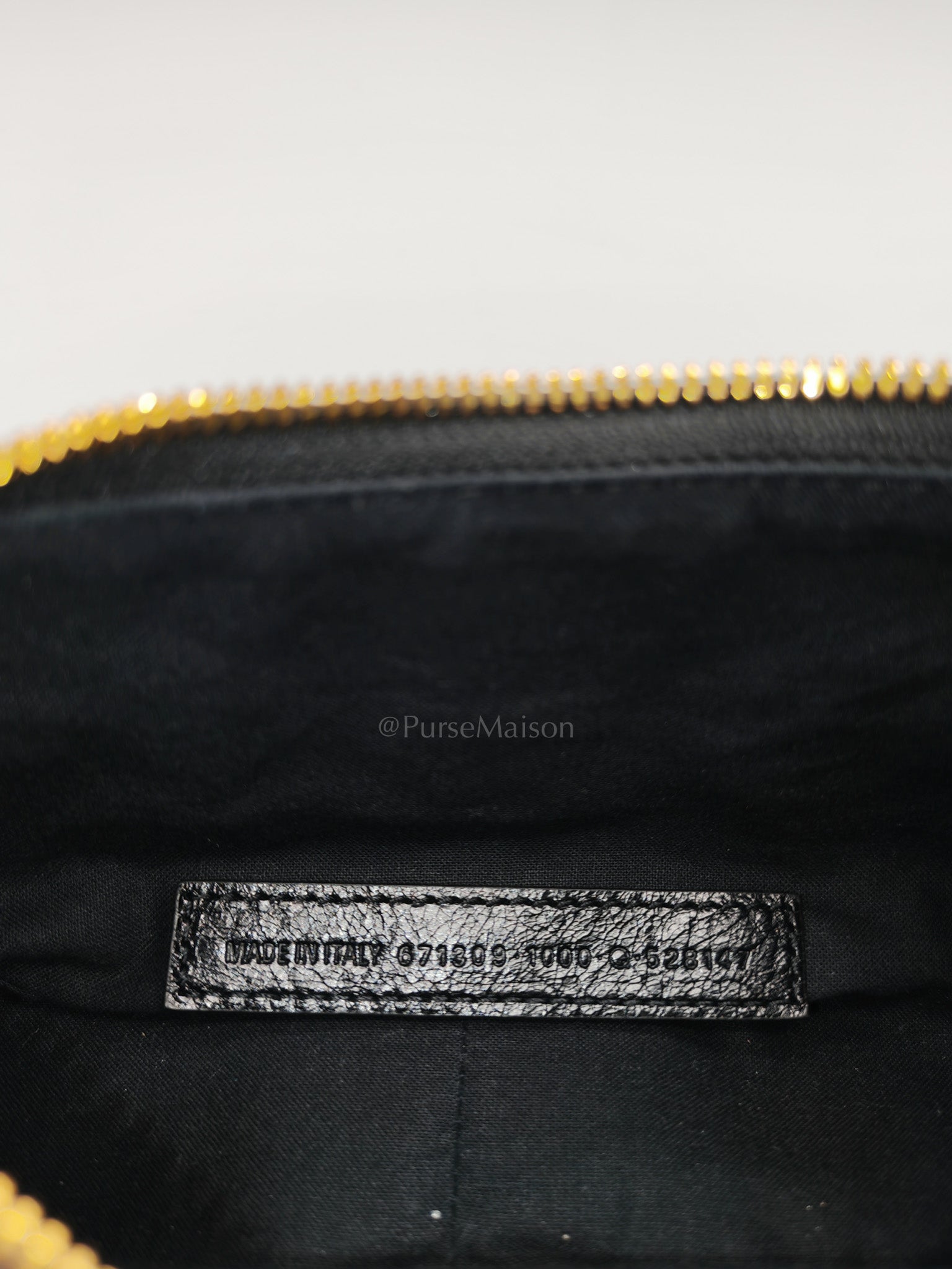Le Cagole XS Arena in Black Lambskin Leather and Gold Hardware | Purse Maison Luxury Bags Shop