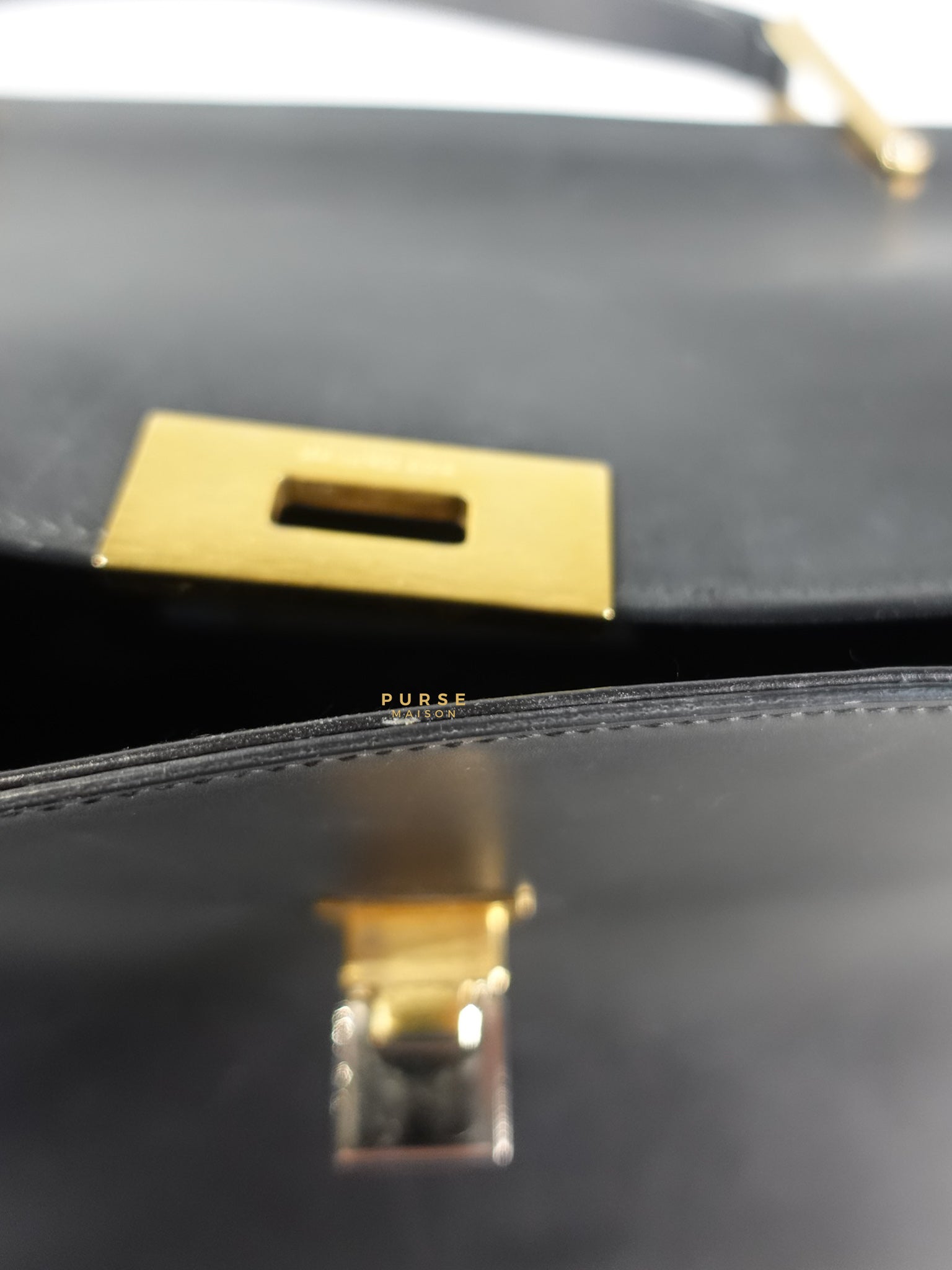 Le Dix Cartable Top Black Leather Handbag | Purse Maison Luxury Bags Shop