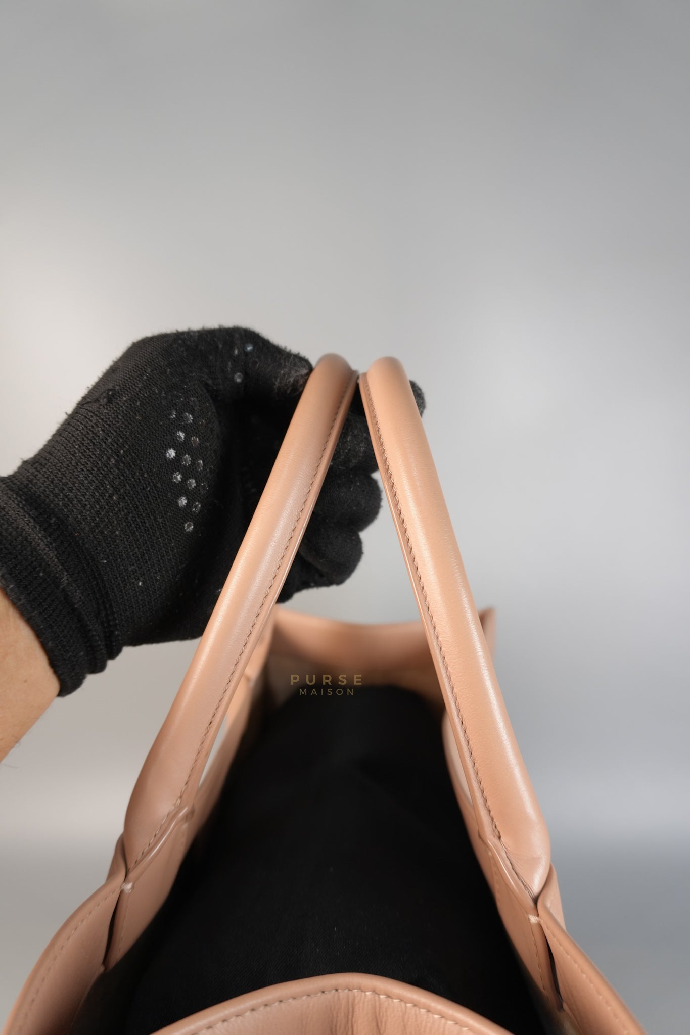 Leather Book Tote Embossed Calfskin Leather in Rose | Purse Maison Luxury Bags Shop