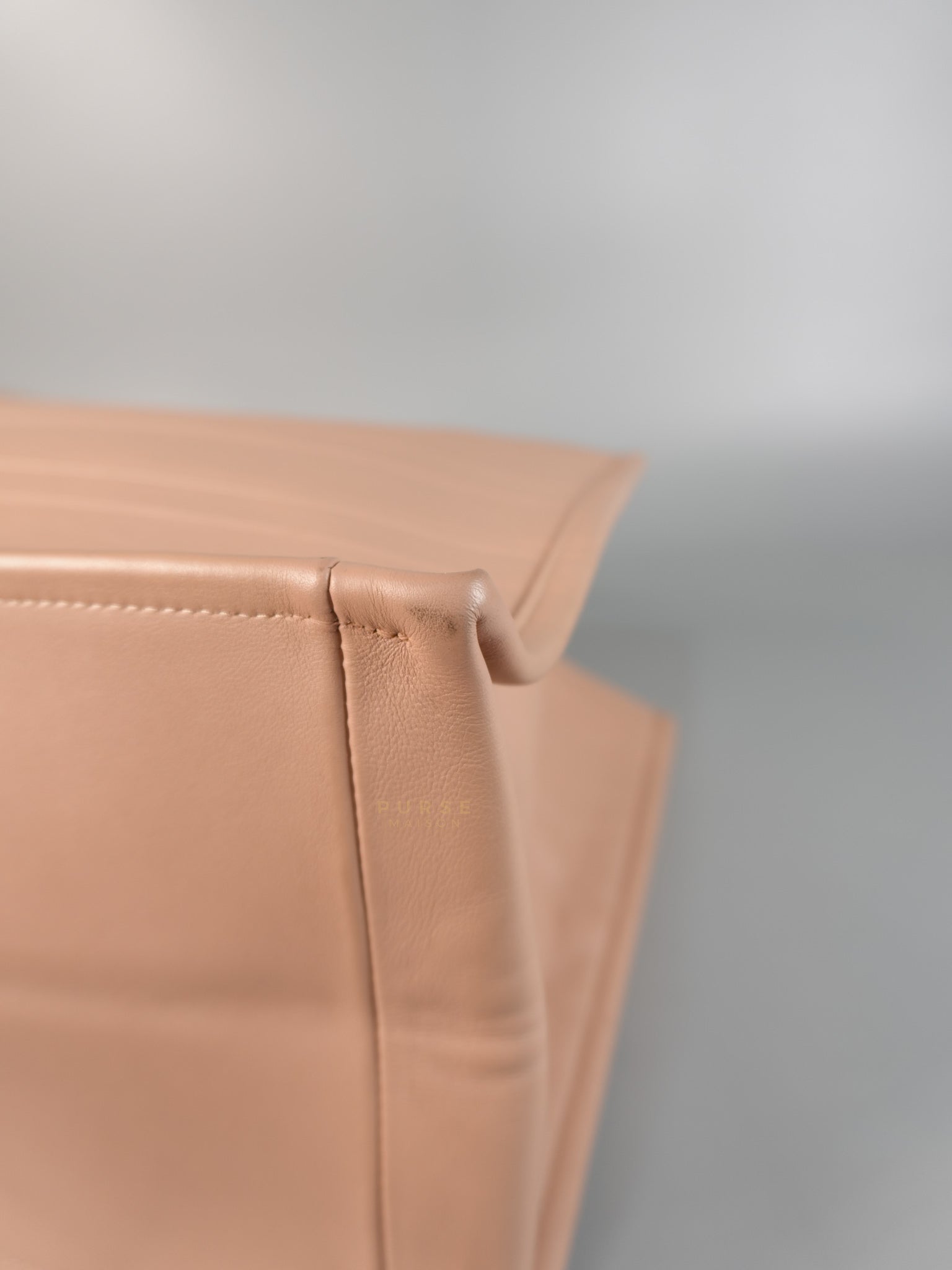 Leather Book Tote Embossed Calfskin Leather in Rose | Purse Maison Luxury Bags Shop