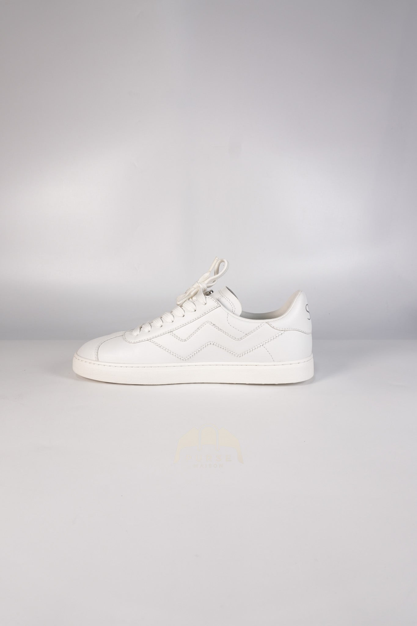 Leather White Sneakers 36.5 EU(23.3 cm) | Purse Maison Luxury Bags Shop
