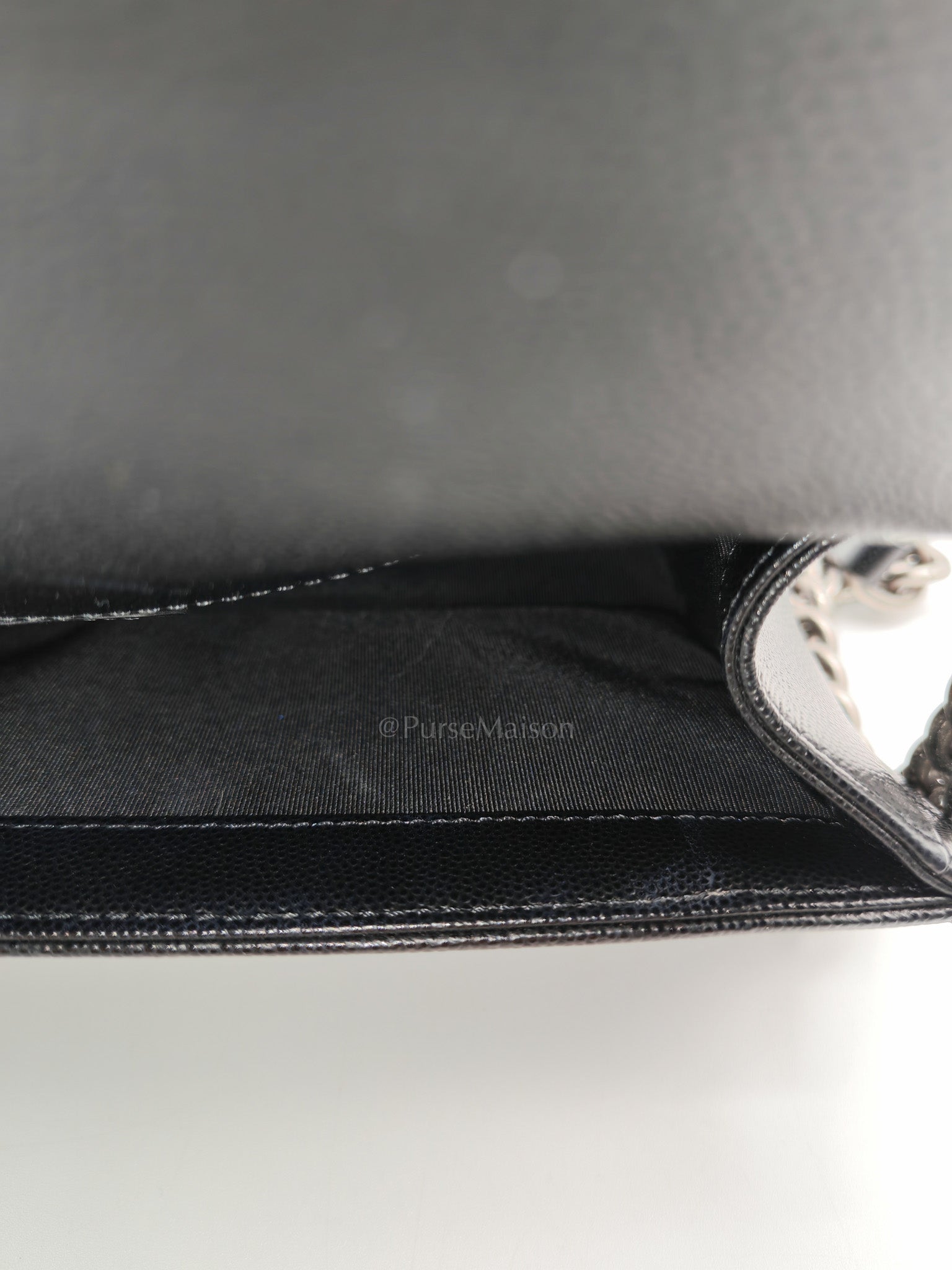 Le Boy Old Medium in Black Caviar Leather & Ruthenium Hardware (Series 28)
