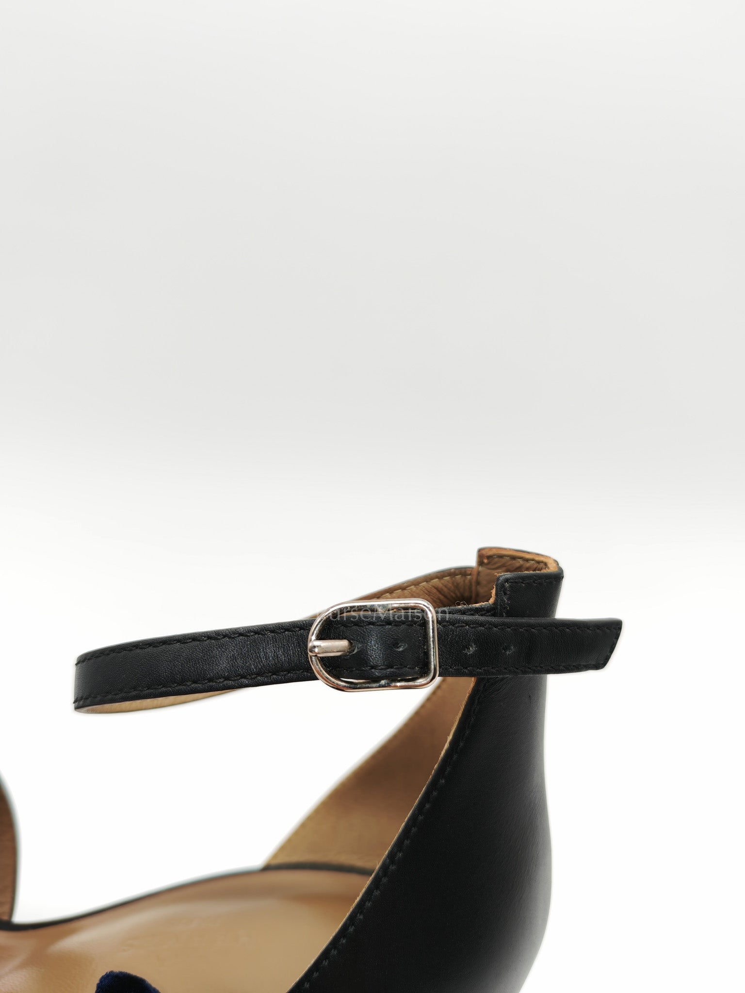 Legend in Black Swift Leather Sandals Size 37EU (24cm) | Purse Maison Luxury Bags Shop