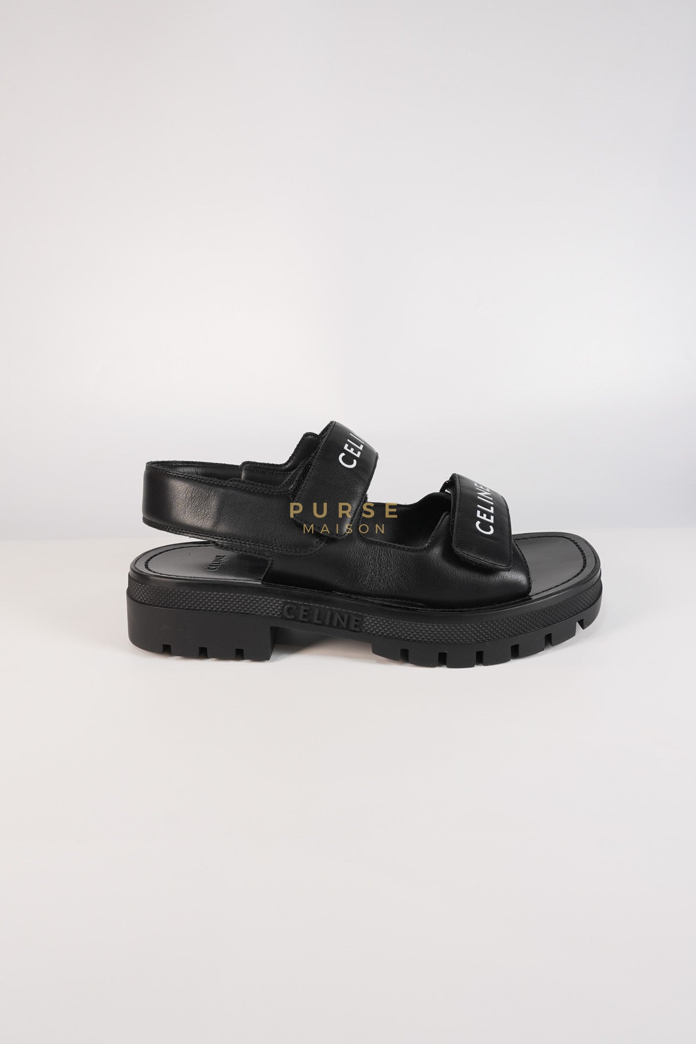 Leo Scratch Sandals in Black Size 39 EU (25cm) | Purse Maison Luxury Bags Shop