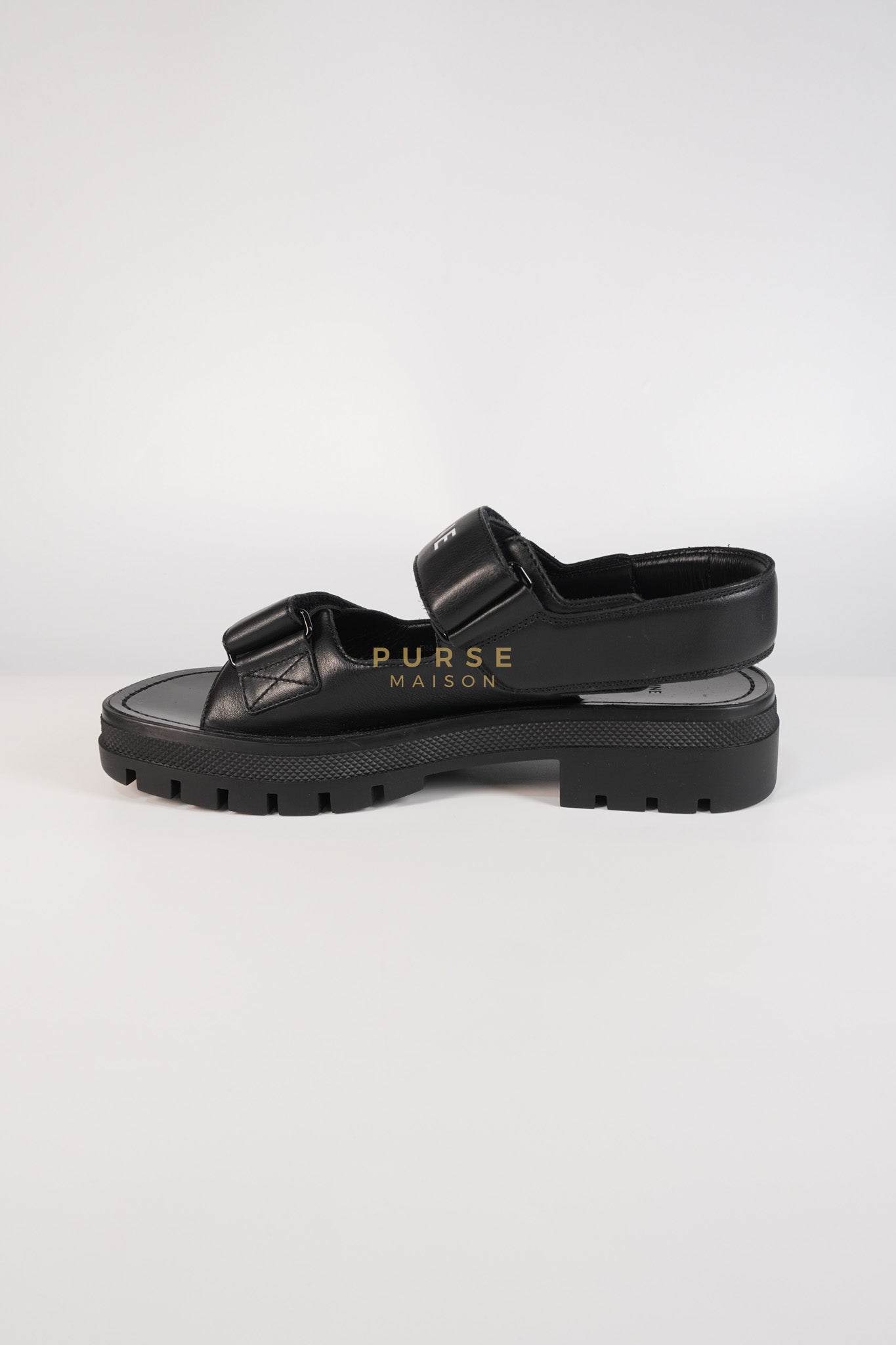 Leo Scratch Sandals in Black Size 39 EU (25cm) | Purse Maison Luxury Bags Shop