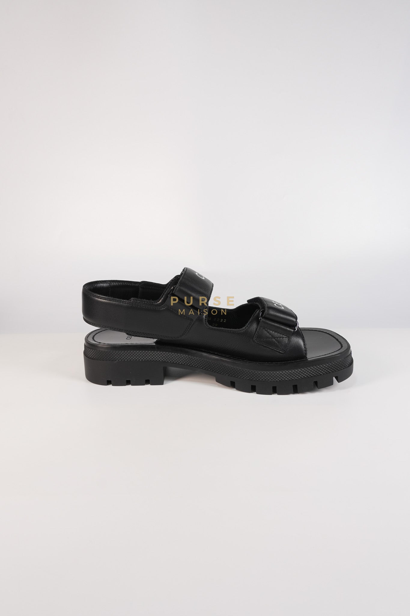 Leo Scratch Sandals in Black Size 39 EU (25cm) | Purse Maison Luxury Bags Shop