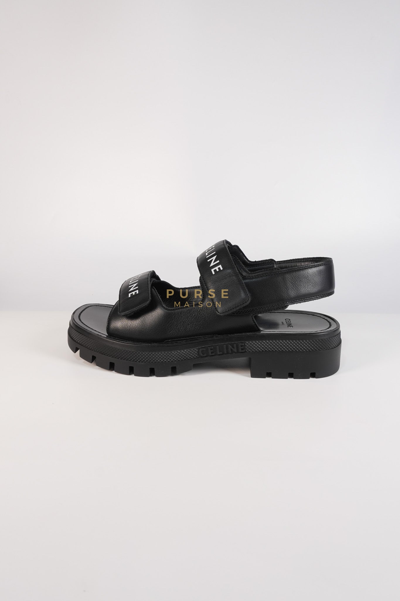 Leo Scratch Sandals in Black Size 39 EU (25cm) | Purse Maison Luxury Bags Shop
