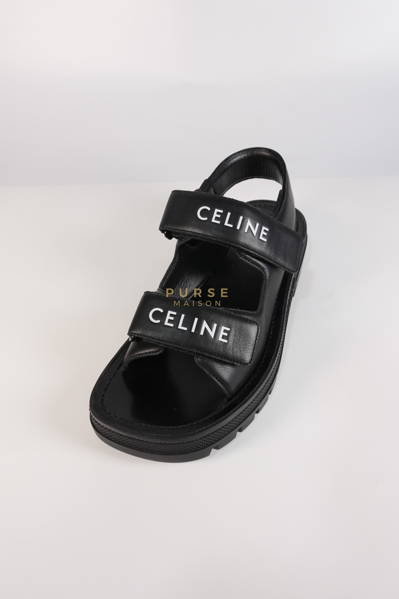 Leo Scratch Sandals in Black Size 39 EU (25cm) | Purse Maison Luxury Bags Shop