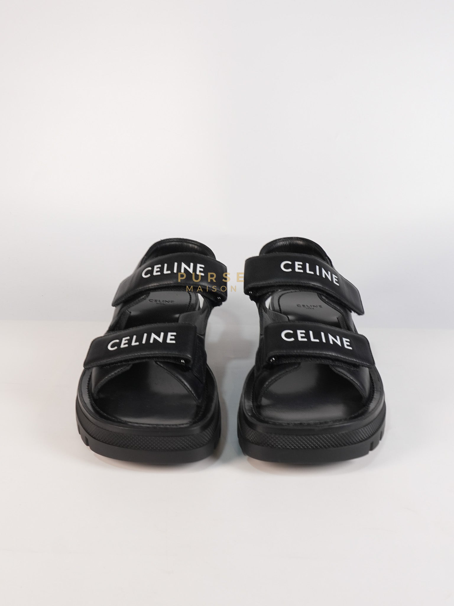 Leo Scratch Sandals in Black Size 39 EU (25cm) | Purse Maison Luxury Bags Shop