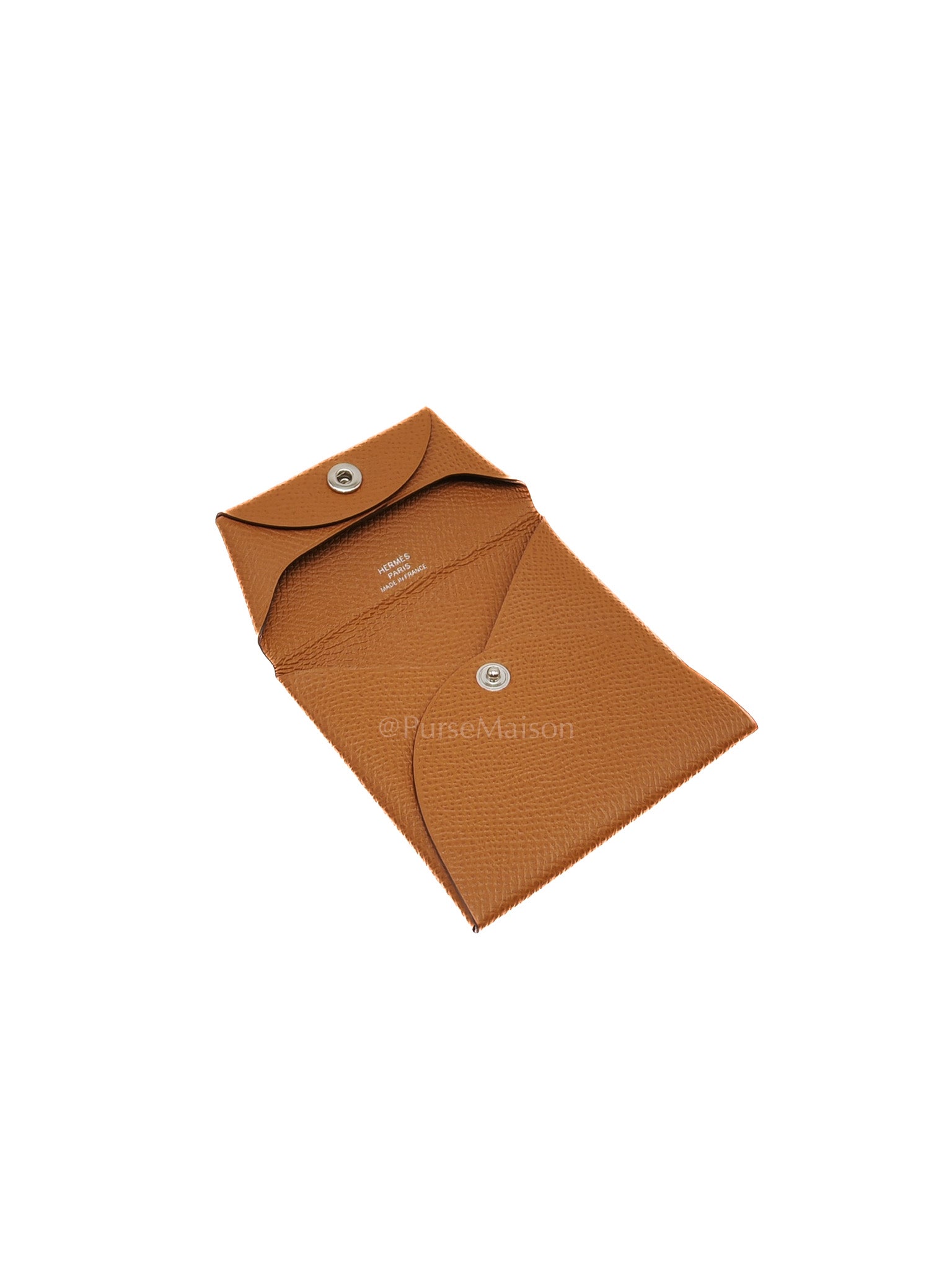 Bastia Change Purse in Gold Evercolor Leather Stamp Y (2020)