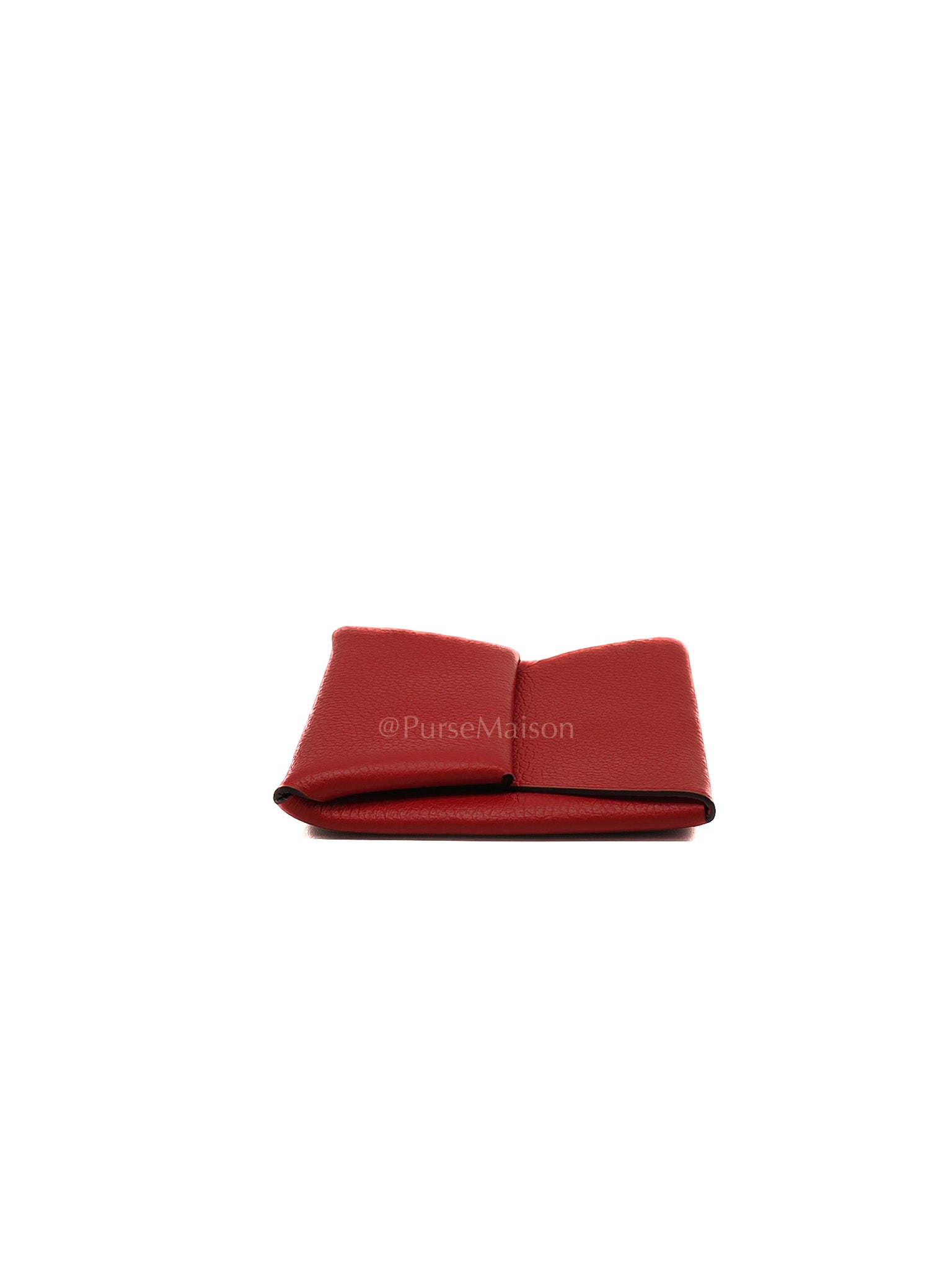 Bastia Change Purse in Rouge Casaque Evercolor Leather Stamp Y (2020)
