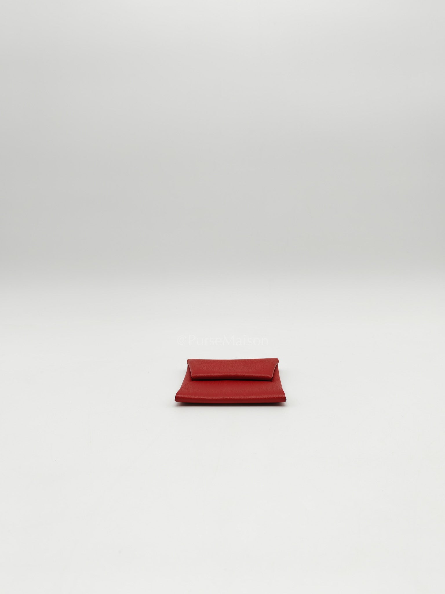 Bastia Change Purse in Rouge Casaque Evercolor Leather Stamp Y (2020)