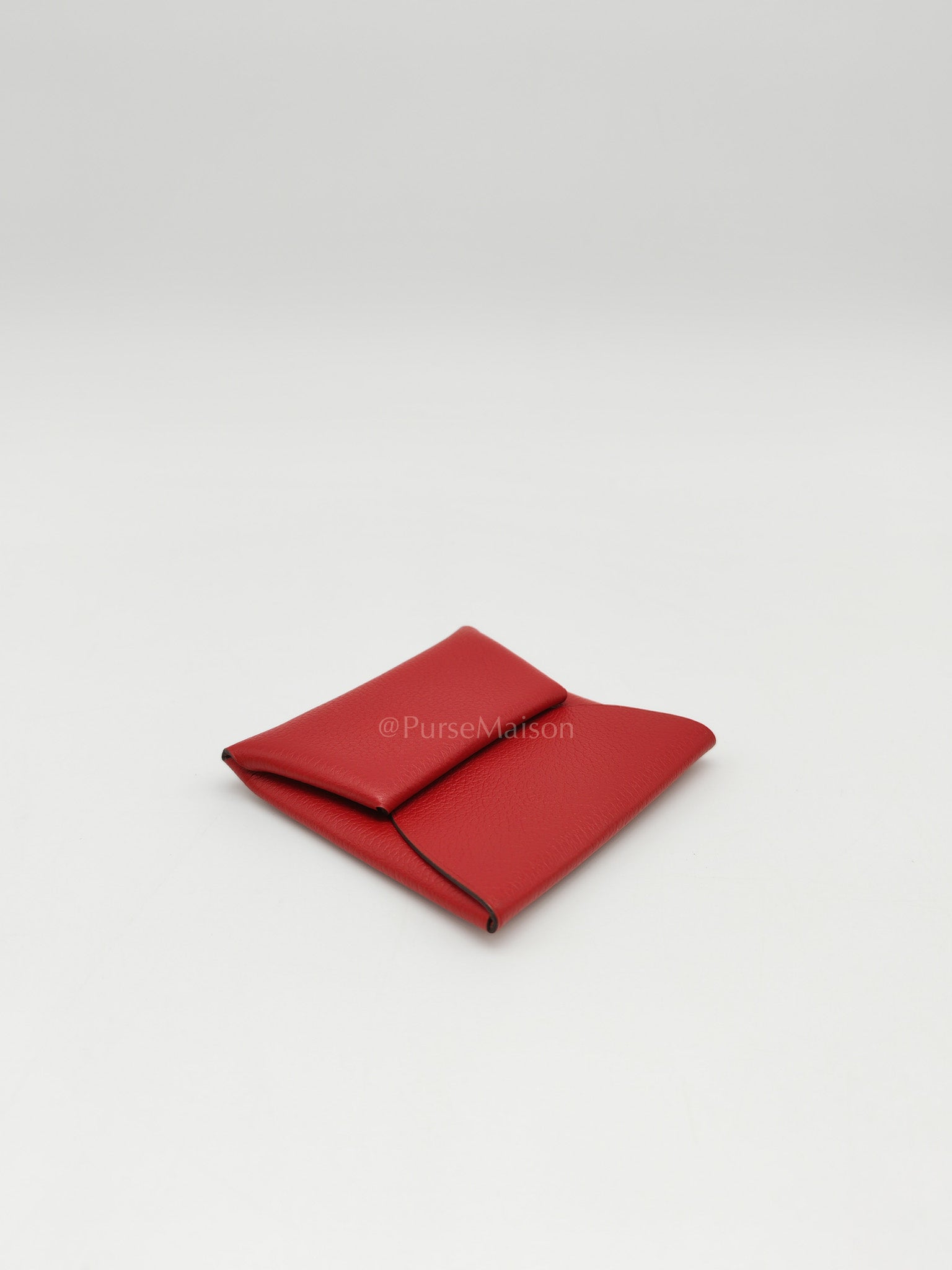 Bastia Change Purse in Rouge Casaque Evercolor Leather Stamp Y (2020)