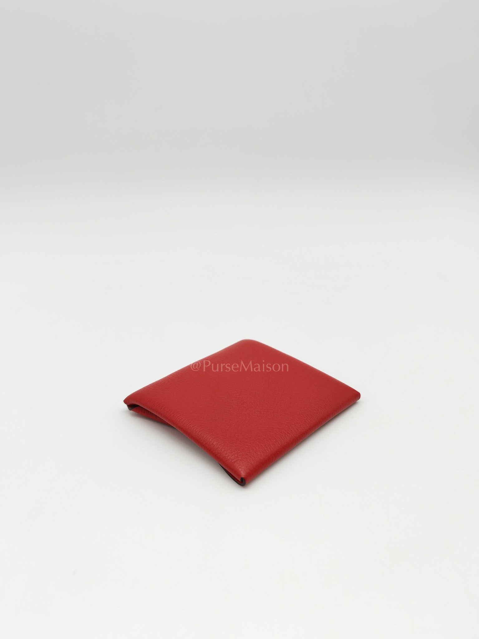 Bastia Change Purse in Rouge Casaque Evercolor Leather Stamp Y (2020)