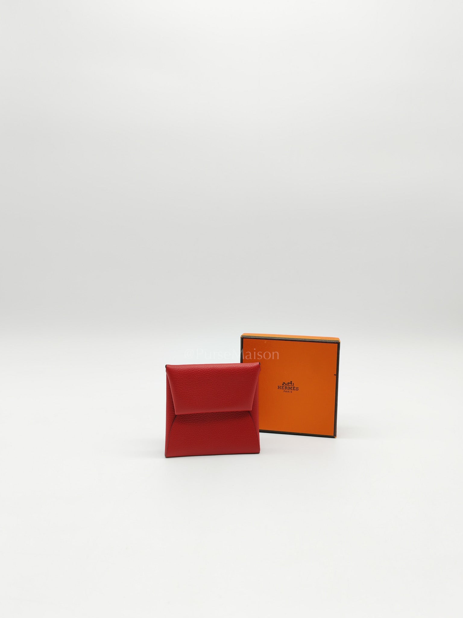 Bastia Change Purse in Rouge Casaque Evercolor Leather Stamp Y (2020)