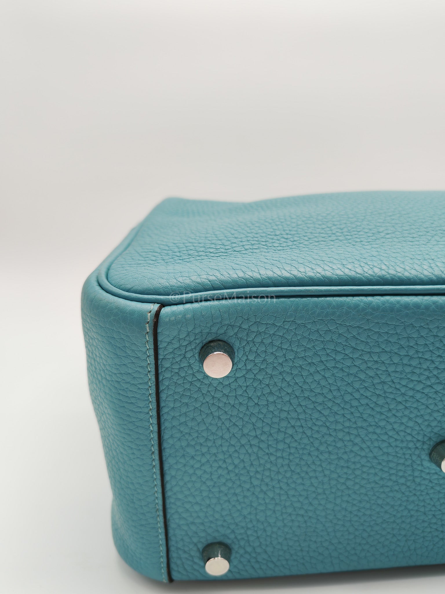 Lindy 26 Bleu Saint Clemence and Palladium Hardware Stamp T (2015) | Purse Maison Luxury Bags Shop