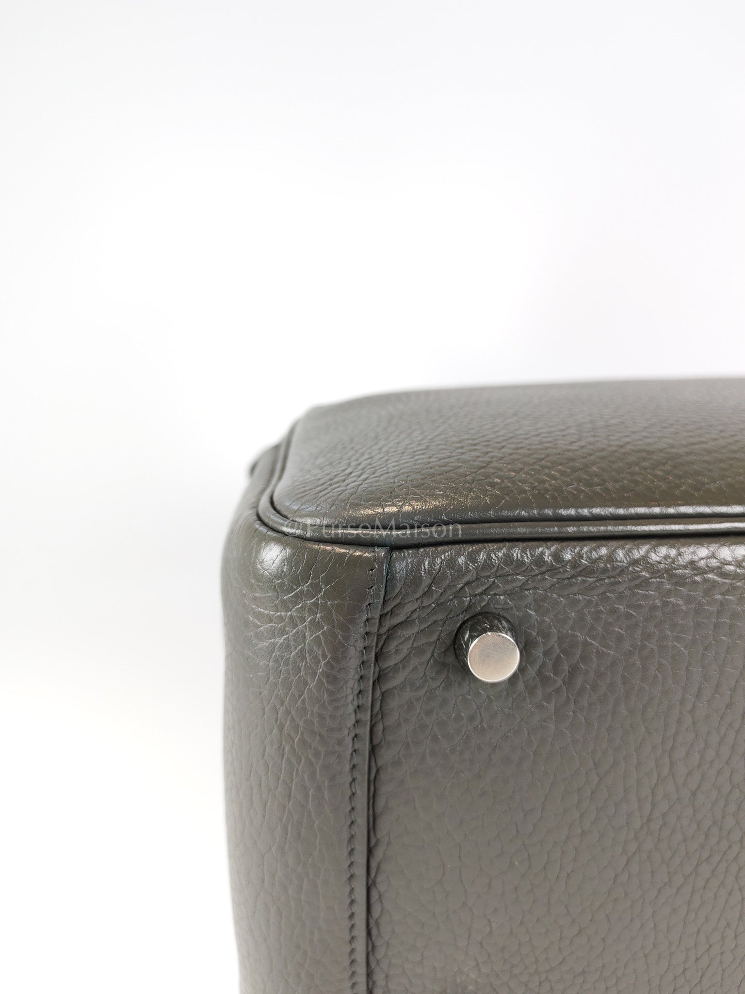 Lindy 26 Etain in Clemance Leather and Palladium Hardware Stamp X (2016) | Purse Maison Luxury Bags Shop