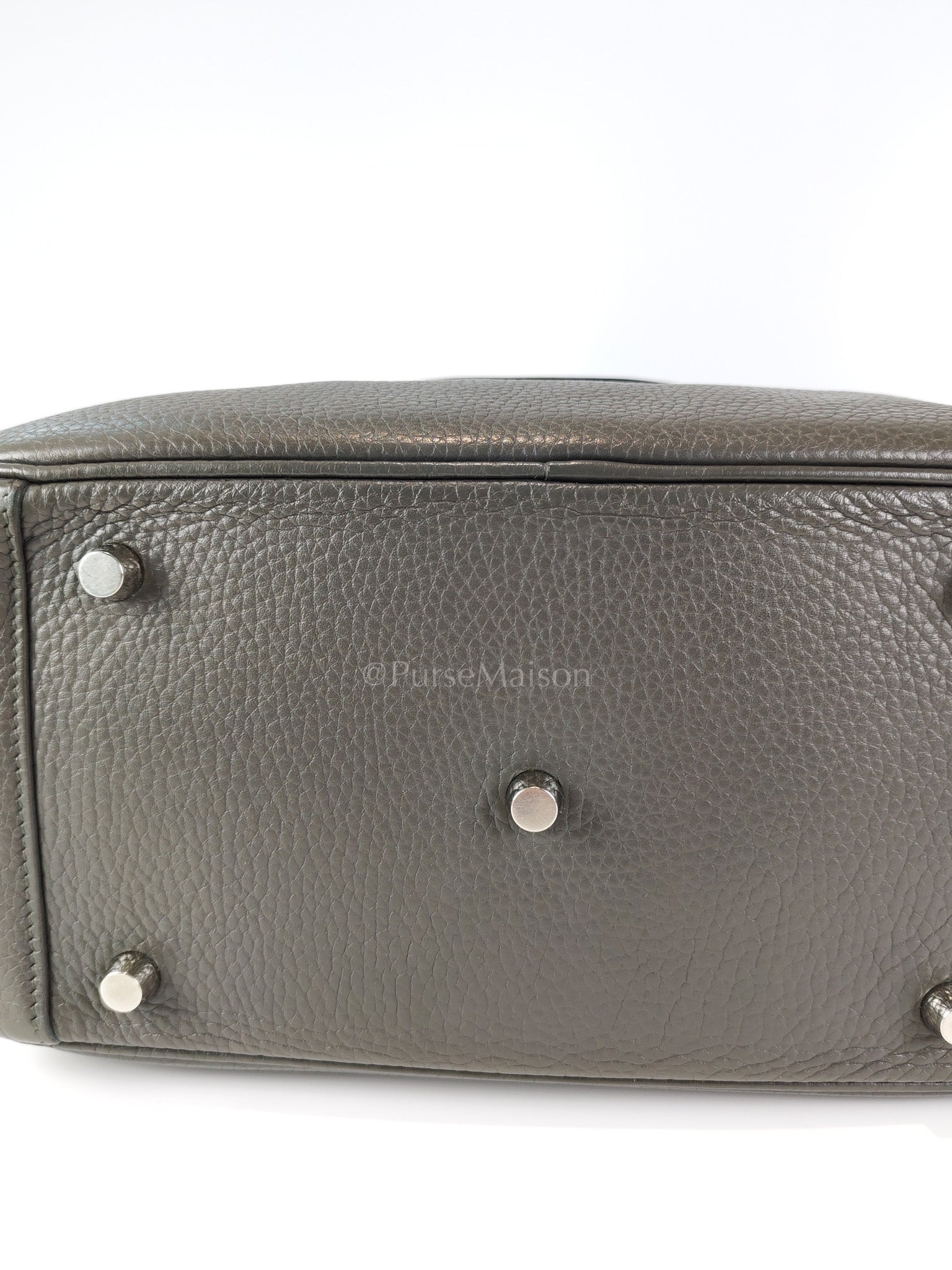 Lindy 26 Etain in Clemance Leather and Palladium Hardware Stamp X (2016) | Purse Maison Luxury Bags Shop