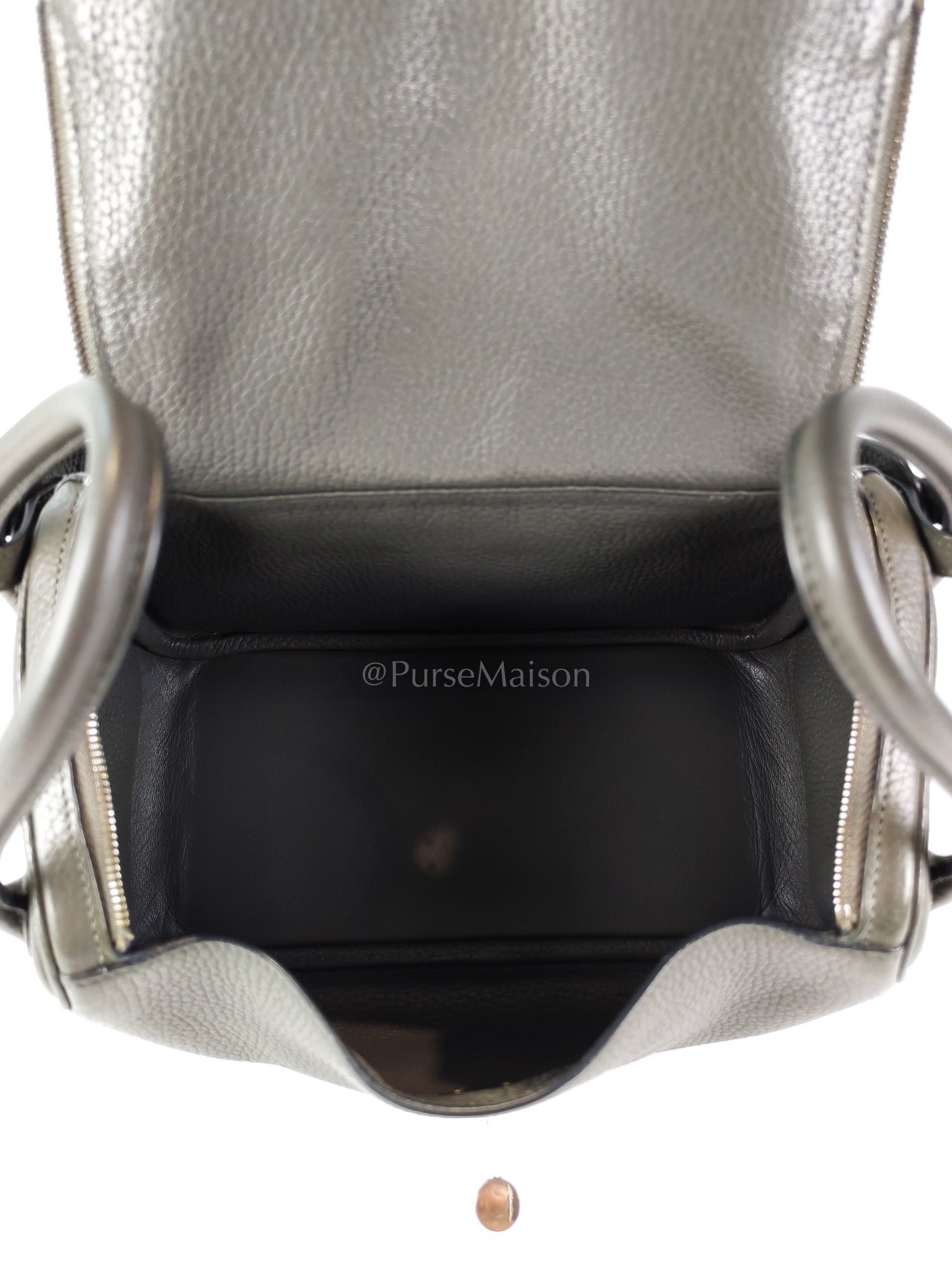 Lindy 26 Etain in Clemance Leather and Palladium Hardware Stamp X (2016) | Purse Maison Luxury Bags Shop