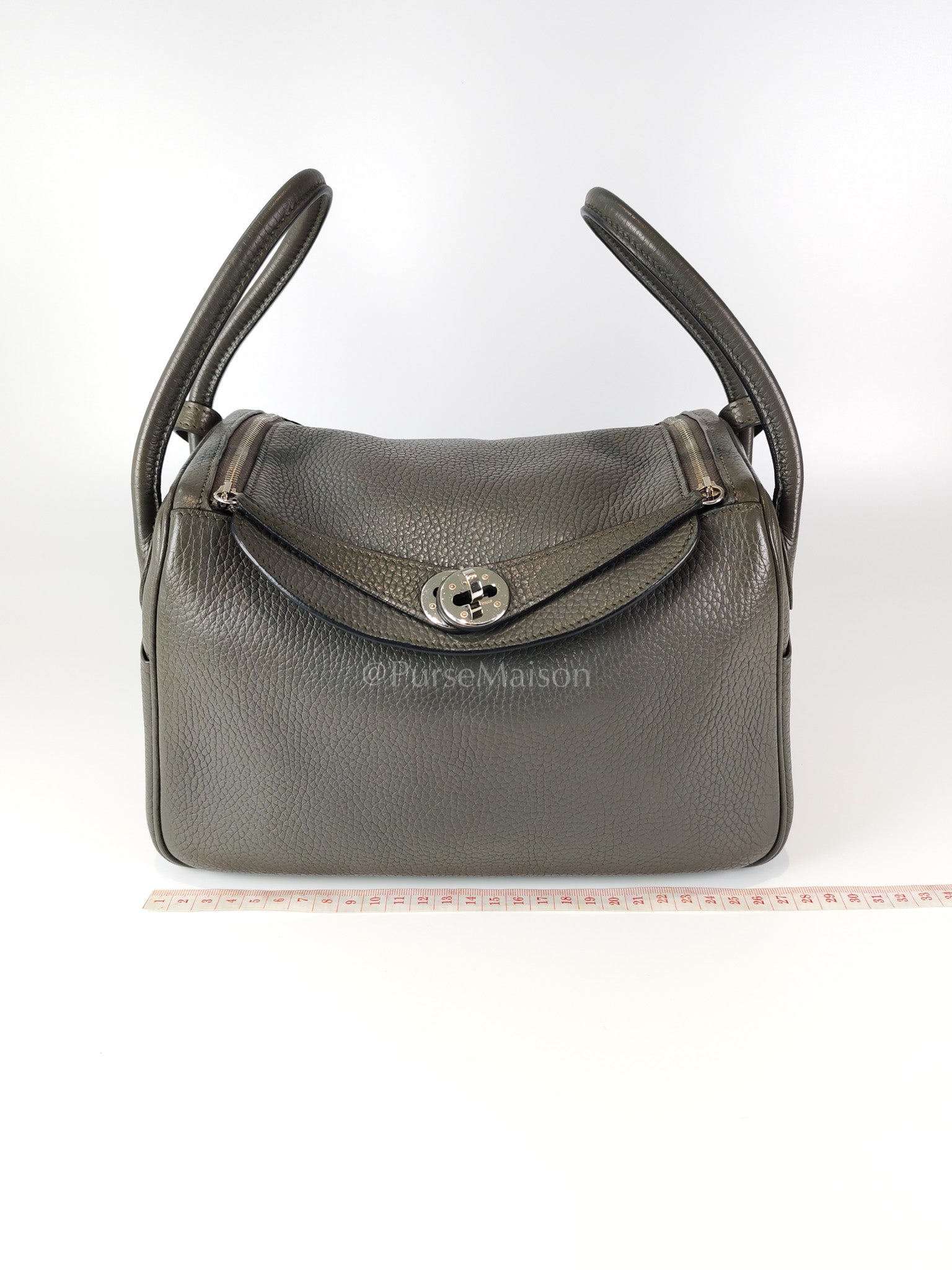 Lindy 26 Etain in Clemance Leather and Palladium Hardware Stamp X (2016) | Purse Maison Luxury Bags Shop