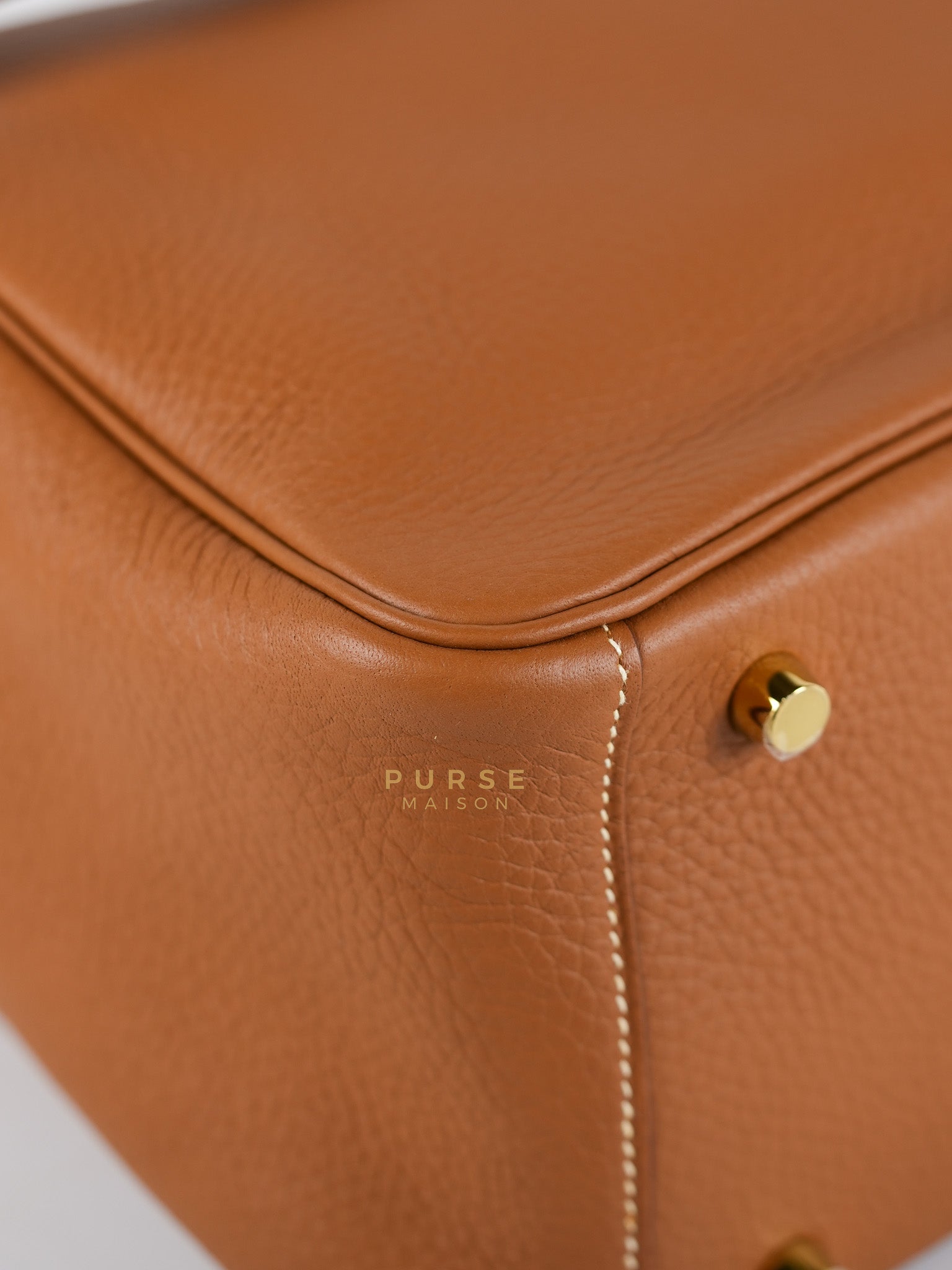 Lindy 26 in Gold Clemence Leather & Gold Hardware Stamp K(2025) | Purse Maison Luxury Bags Shop