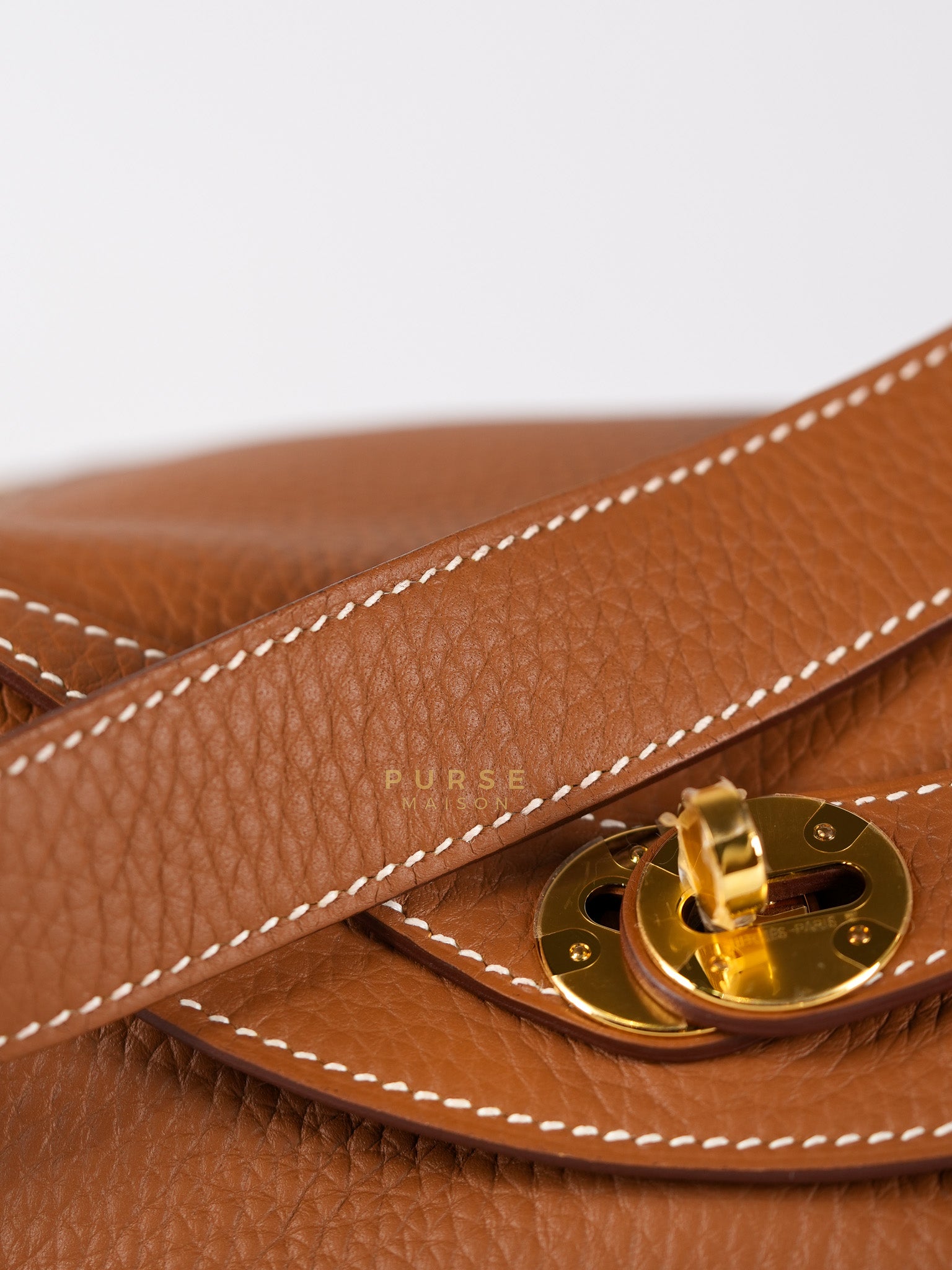 Lindy 26 in Gold Clemence Leather & Gold Hardware Stamp K(2025) | Purse Maison Luxury Bags Shop