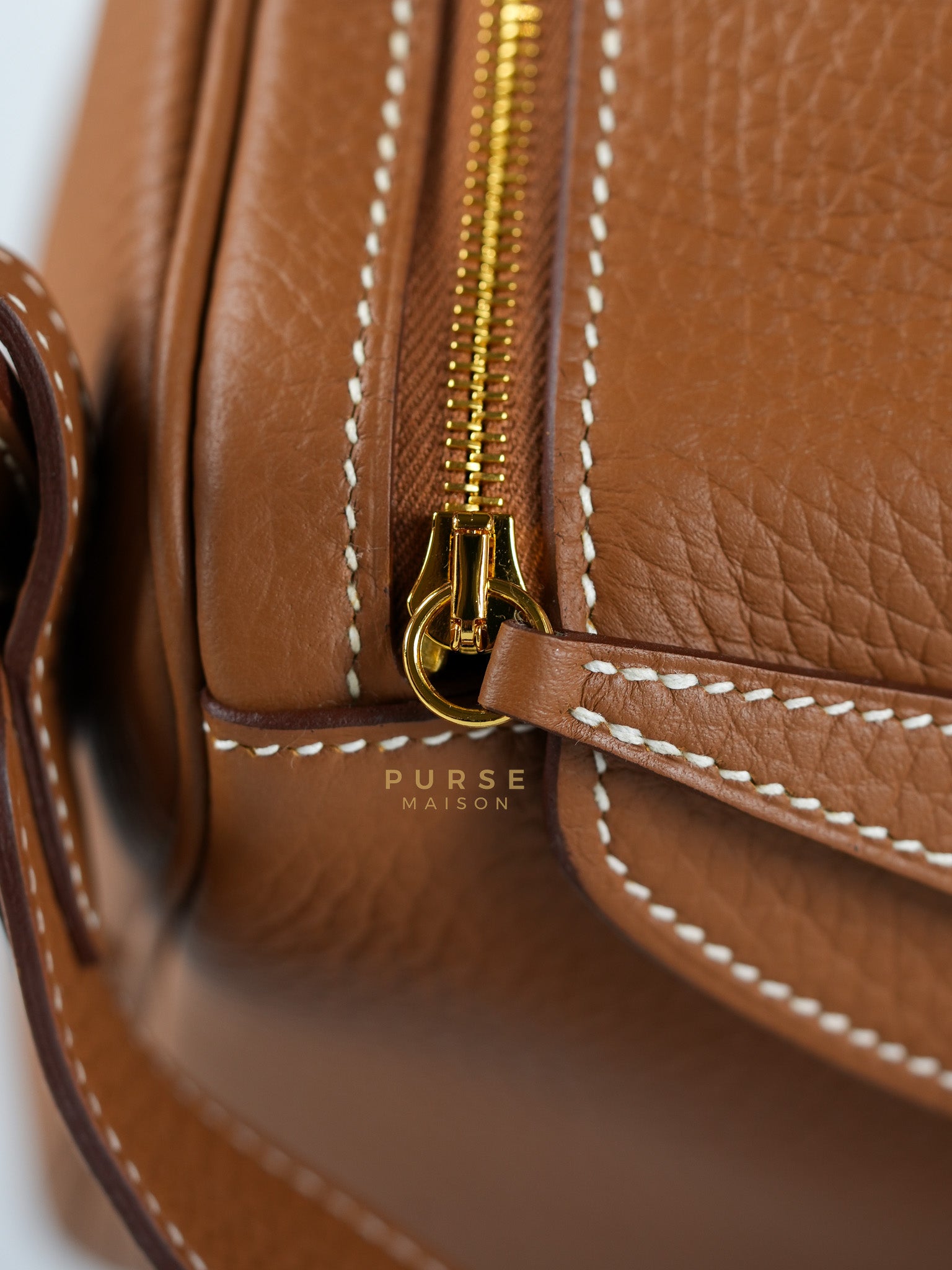 Lindy 26 in Gold Clemence Leather & Gold Hardware Stamp K(2025) | Purse Maison Luxury Bags Shop