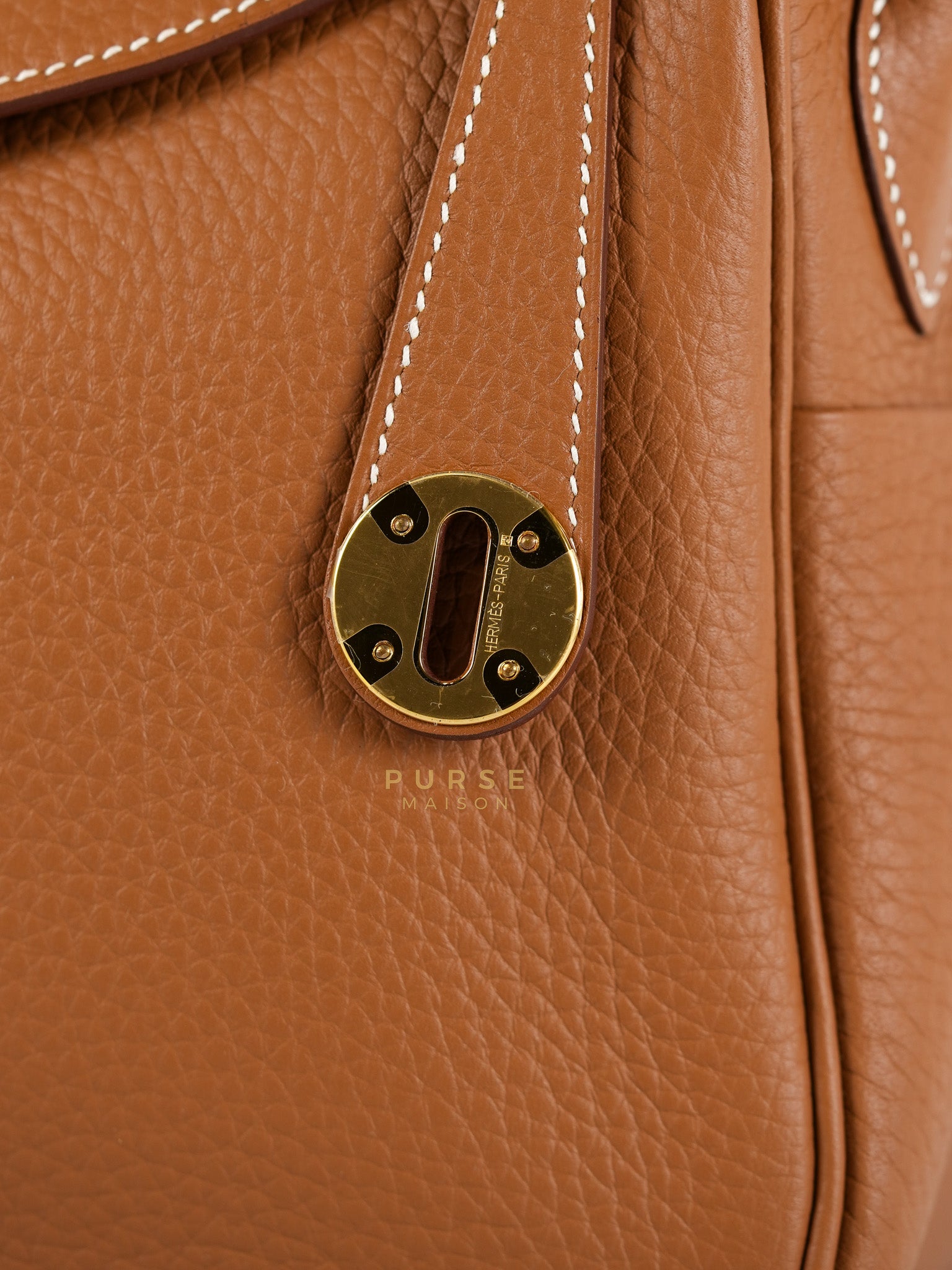 Lindy 26 in Gold Clemence Leather & Gold Hardware Stamp K(2025) | Purse Maison Luxury Bags Shop