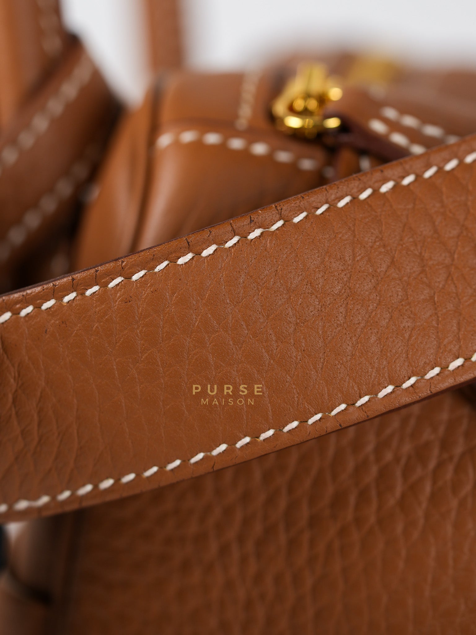 Lindy 26 in Gold Clemence Leather & Gold Hardware Stamp K(2025) | Purse Maison Luxury Bags Shop
