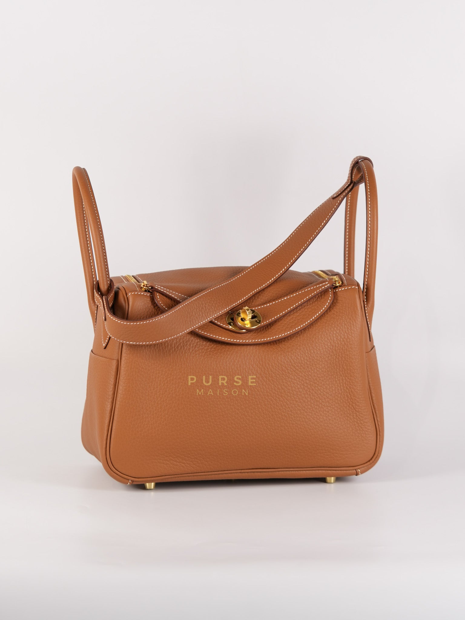 Lindy 26 in Gold Clemence Leather & Gold Hardware Stamp K(2025) | Purse Maison Luxury Bags Shop