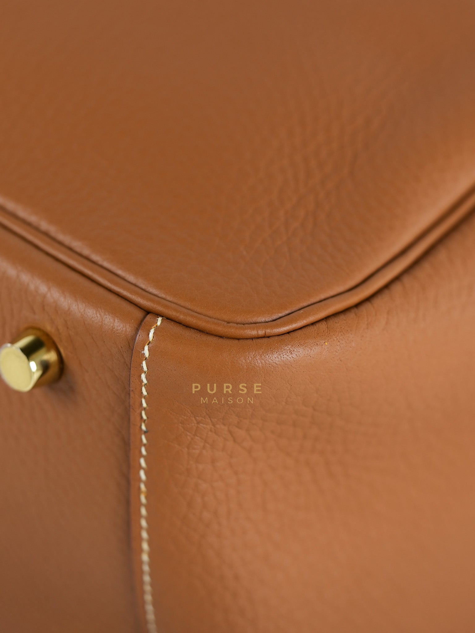Lindy 26 in Gold Clemence Leather & Gold Hardware Stamp K(2025) | Purse Maison Luxury Bags Shop