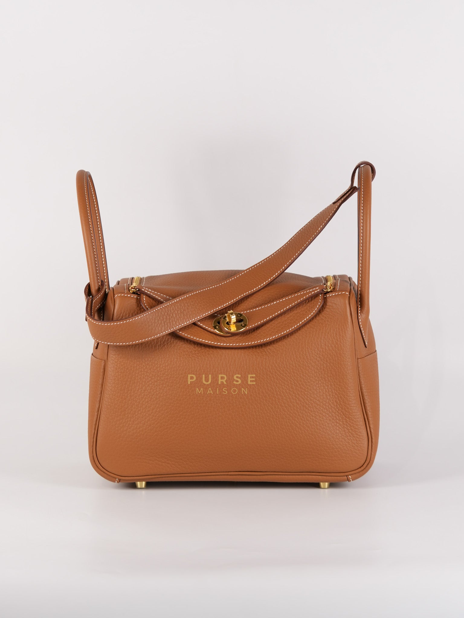 Lindy 26 in Gold Clemence Leather & Gold Hardware Stamp K(2025) | Purse Maison Luxury Bags Shop