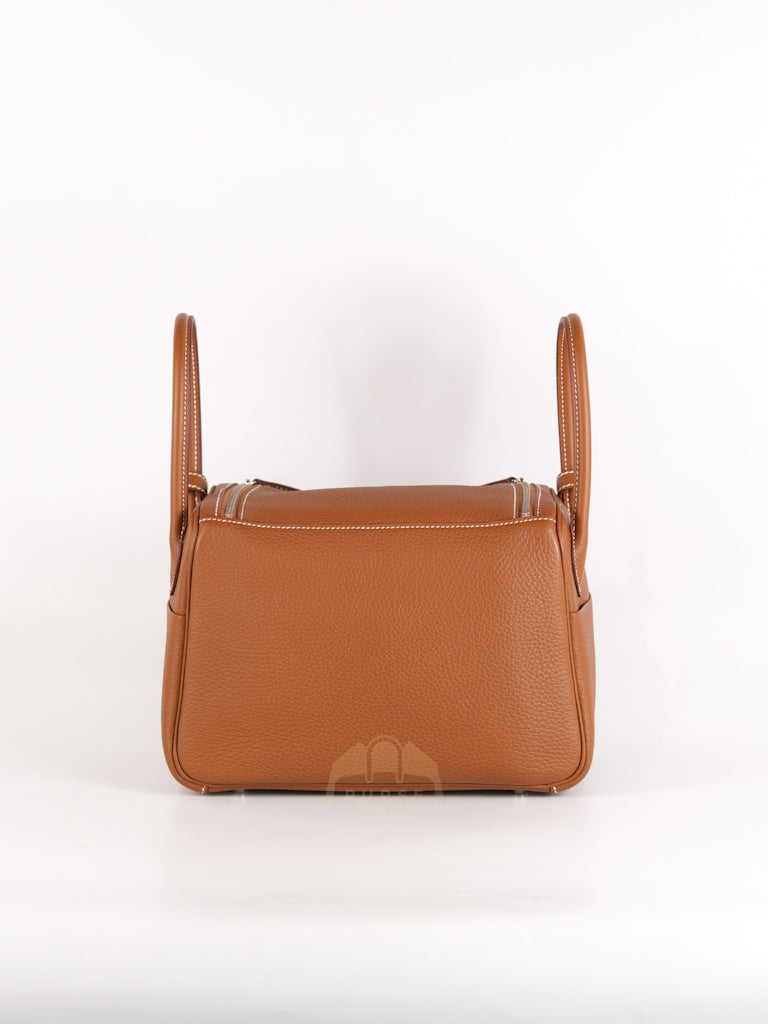 Lindy 26 in Gold Clemence Leather Palladium Hardware Stamp W(2024) | Purse Maison Luxury Bags Shop
