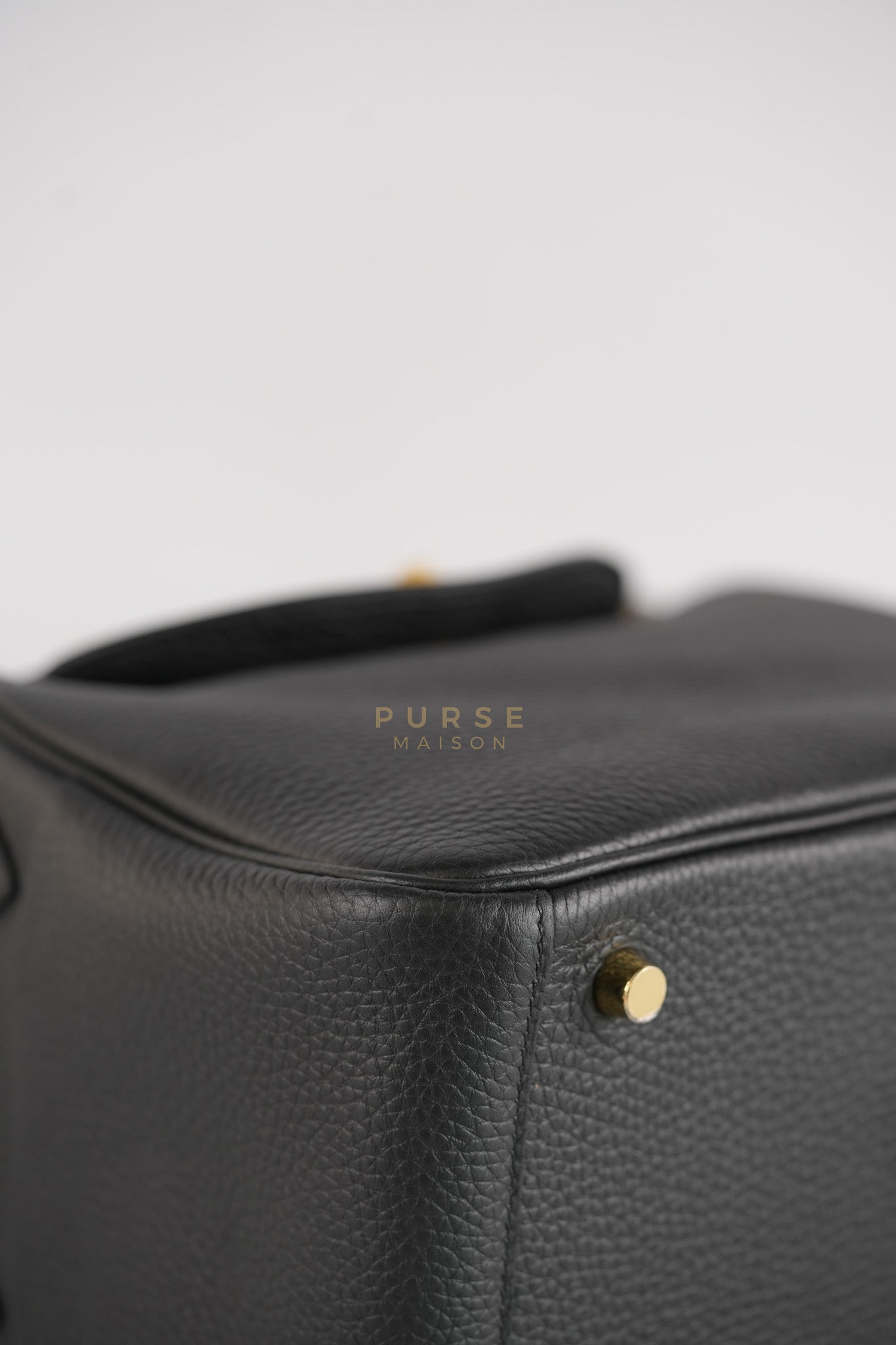 Lindy 26 in Noir Clemence Leather Gold Hardware Stamp K(2025) | Purse Maison Luxury Bags Shop