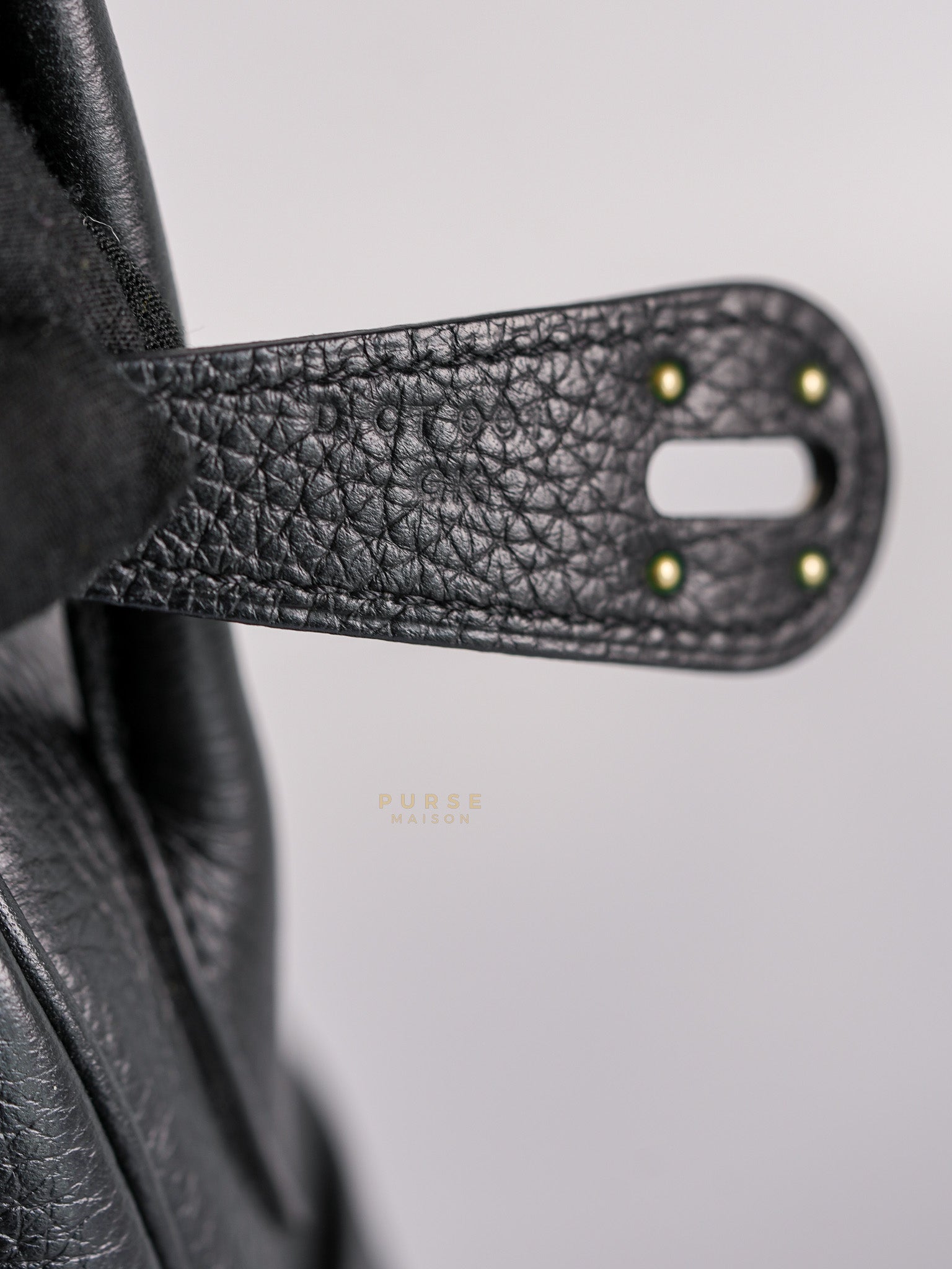 Lindy 26 in Noir Clemence Leather Palladium Hardware Stamp D(2019) | Purse Maison Luxury Bags Shop