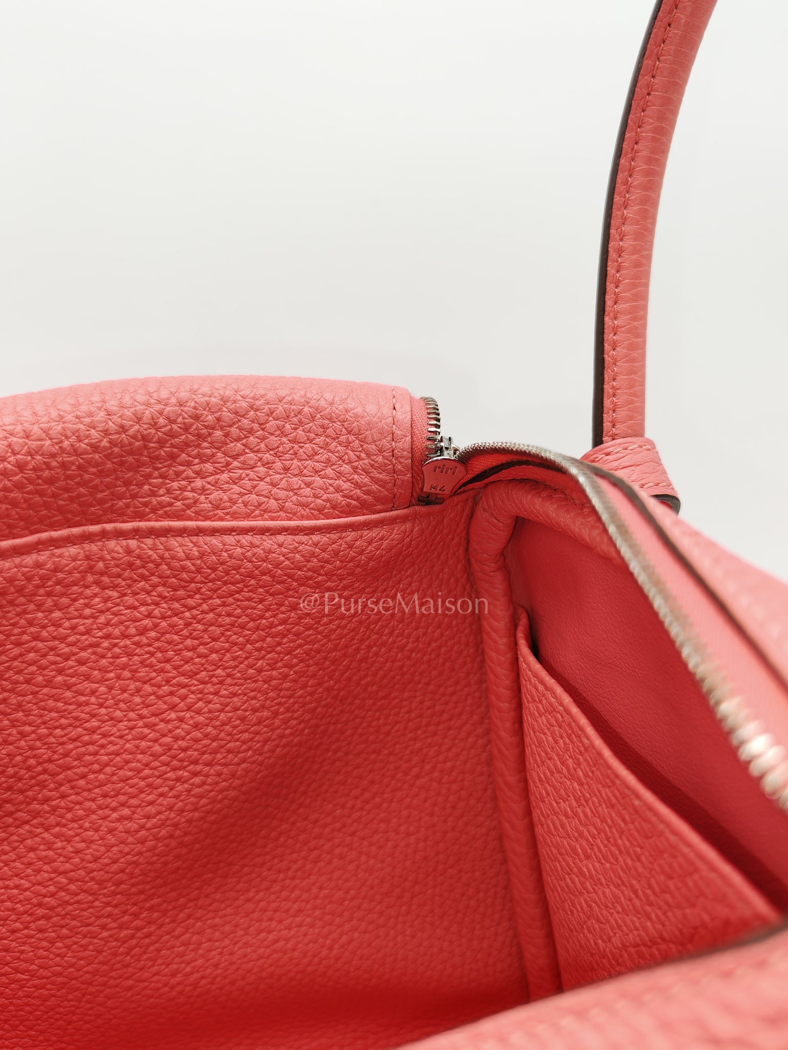 Lindy 26 in Rose Azalee Clemence Leather and Palladium Hardware Stamp Z (2021) | Purse Maison Luxury Bags Shop