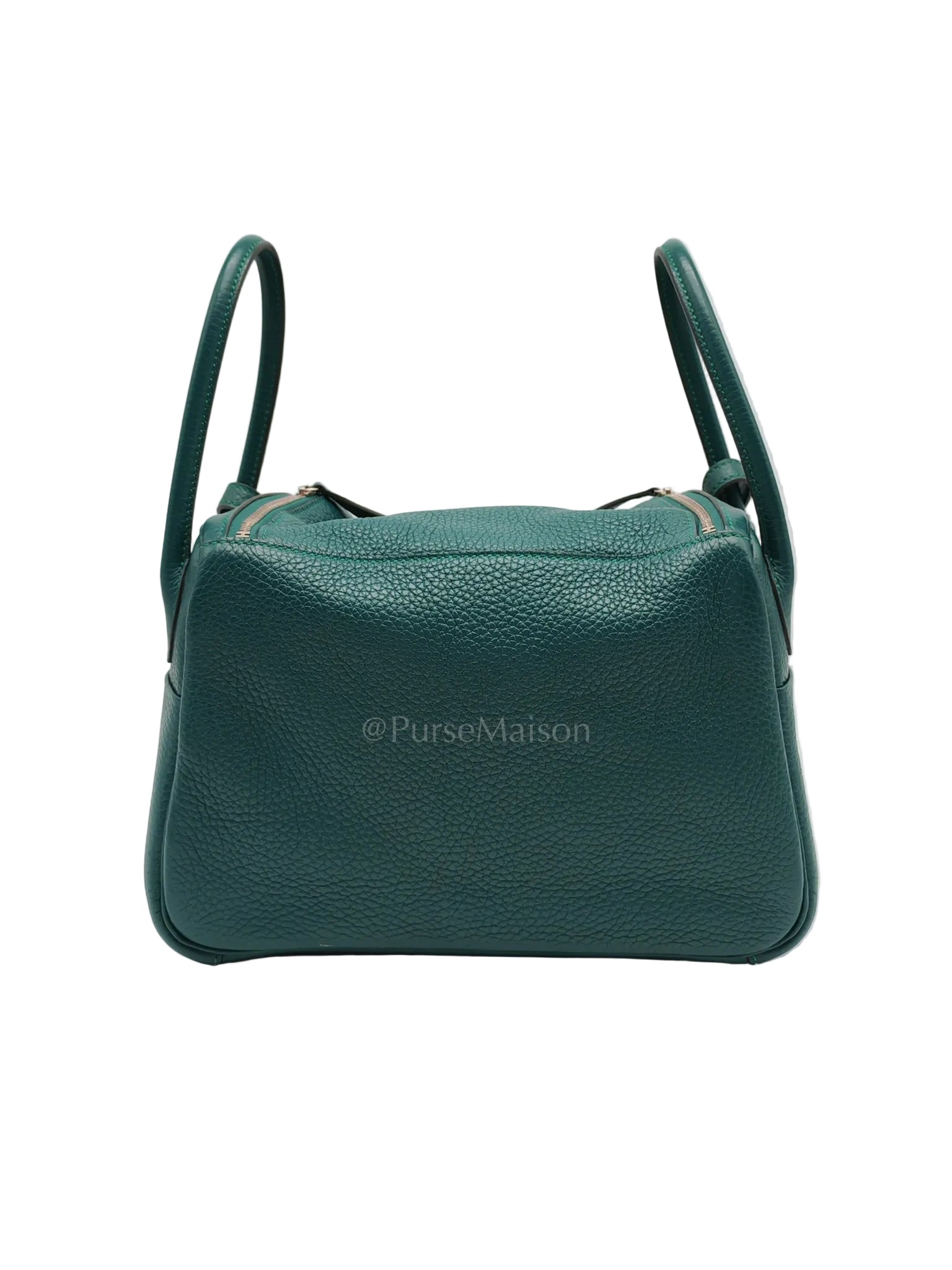 Lindy 26 Malachite Green Clemence Leather and Palladium Hardware Stamp A (2017) | Purse Maison Luxury Bags Shop