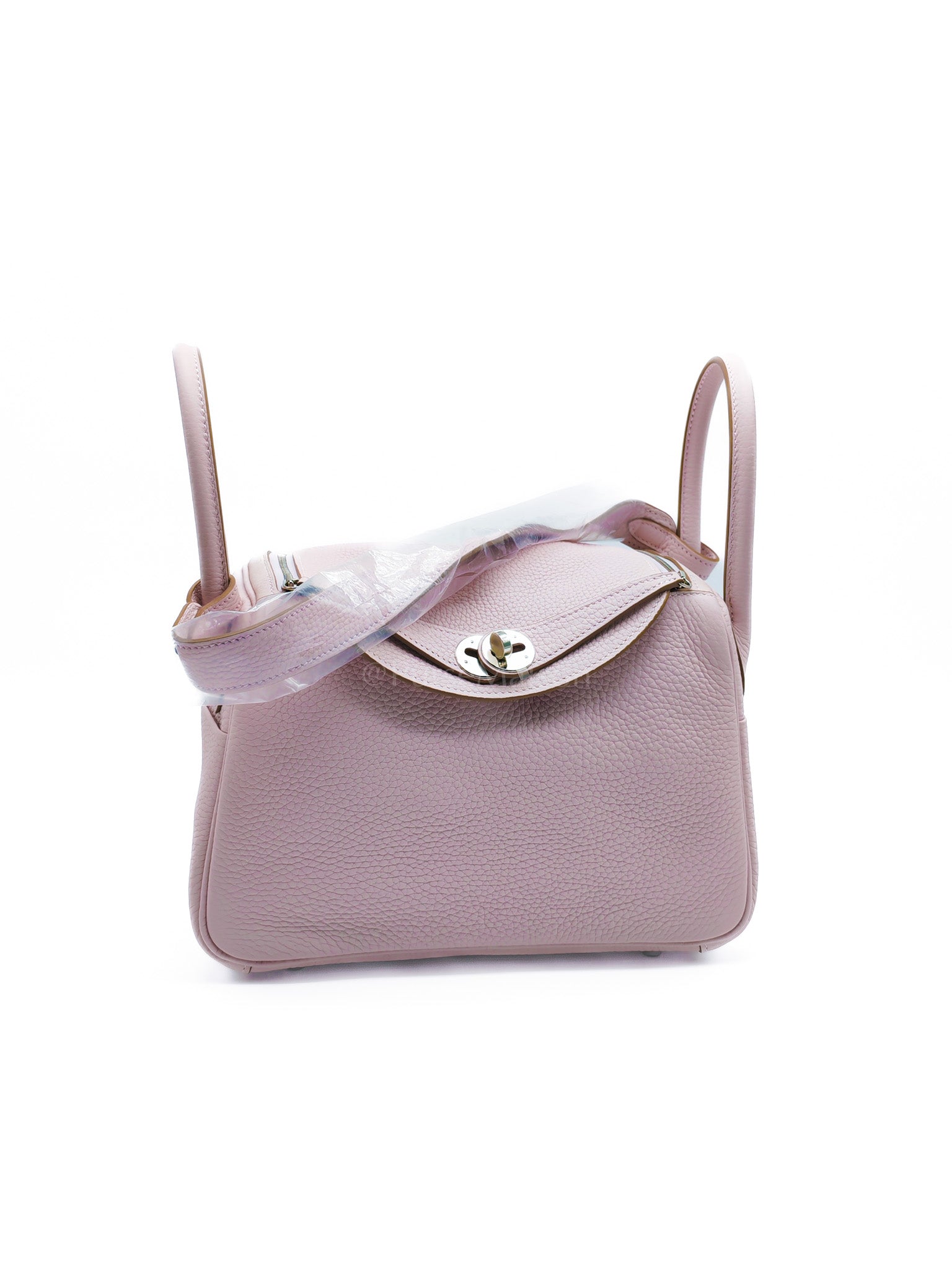 Lindy 26 Mauve Pale in Clemence Bull Calfskin Leather and Palladium Hardware Stamp W (2024) | Purse Maison Luxury Bags Shop
